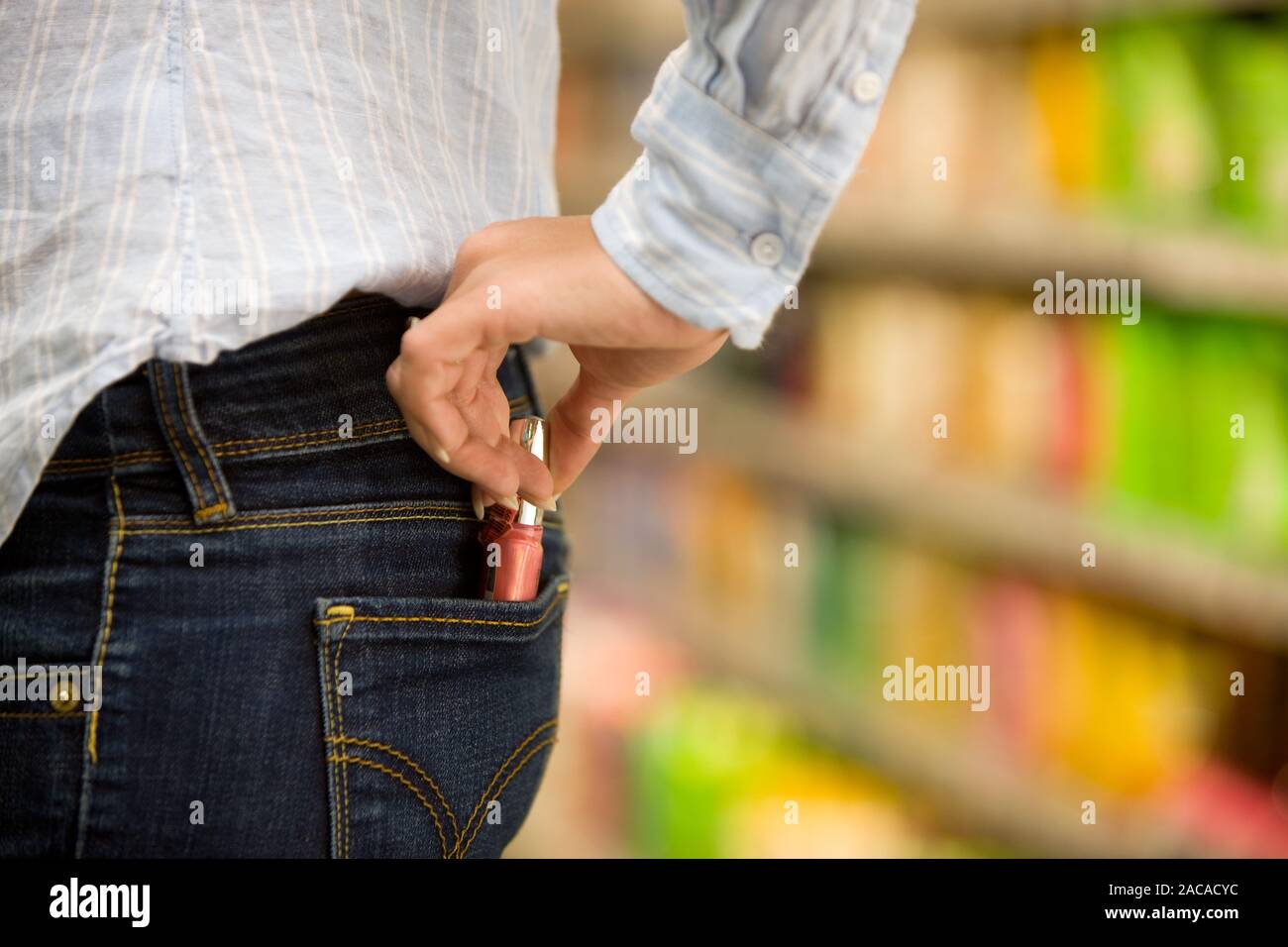 shoplifting Stock Photo
