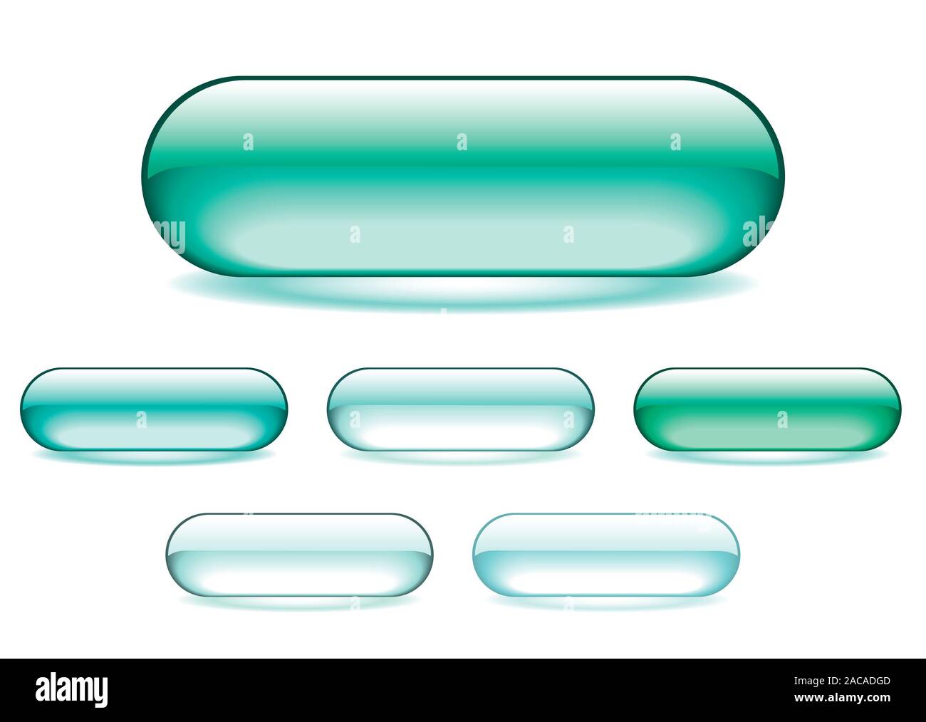 green gel icons Stock Photo - Alamy