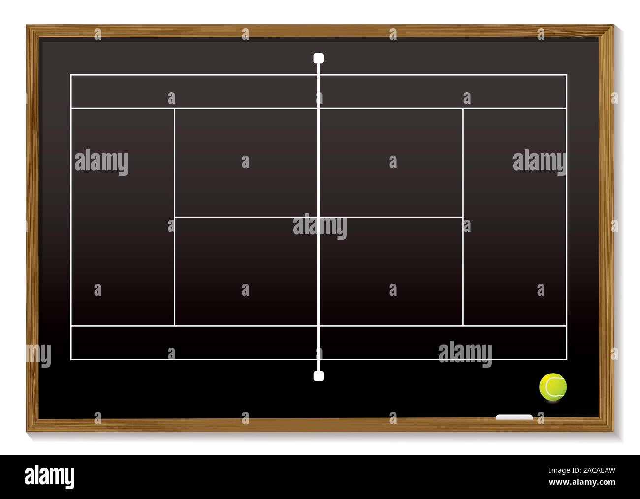 tennis court blackboard Stock Photo Alamy
