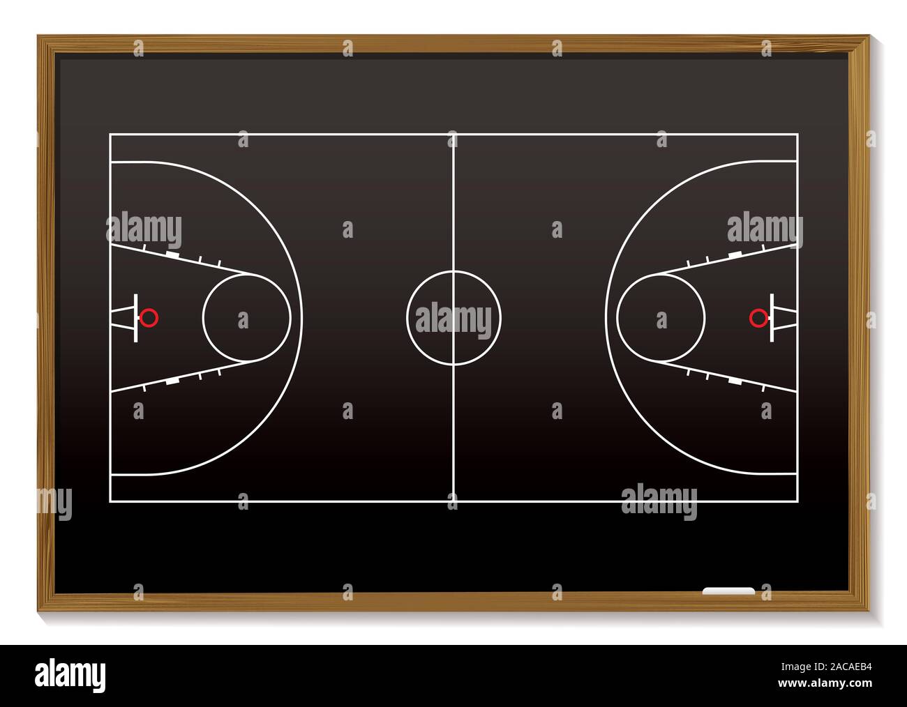 basketball blackboard Stock Photo