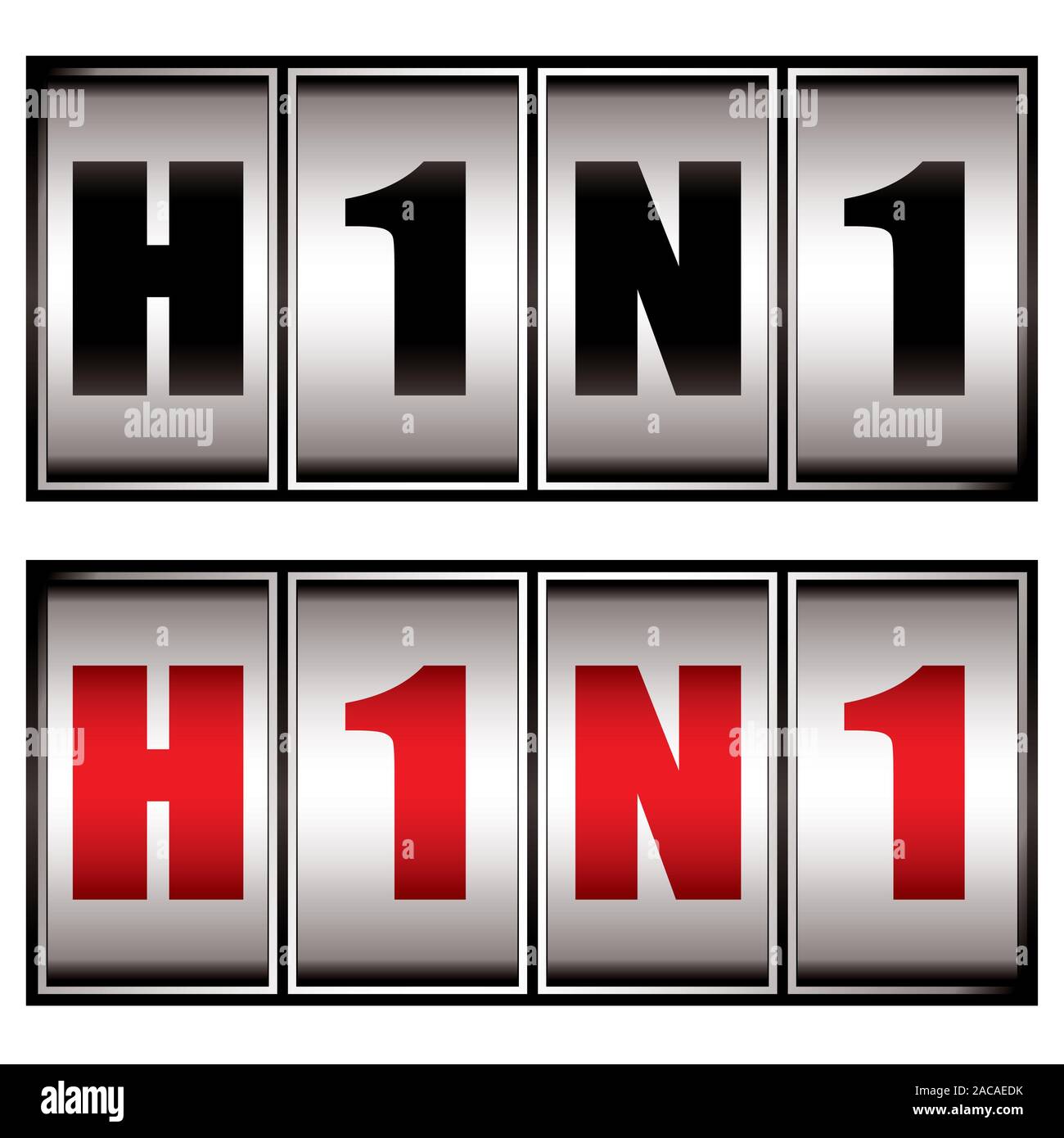 h1n1 dial Stock Photo
