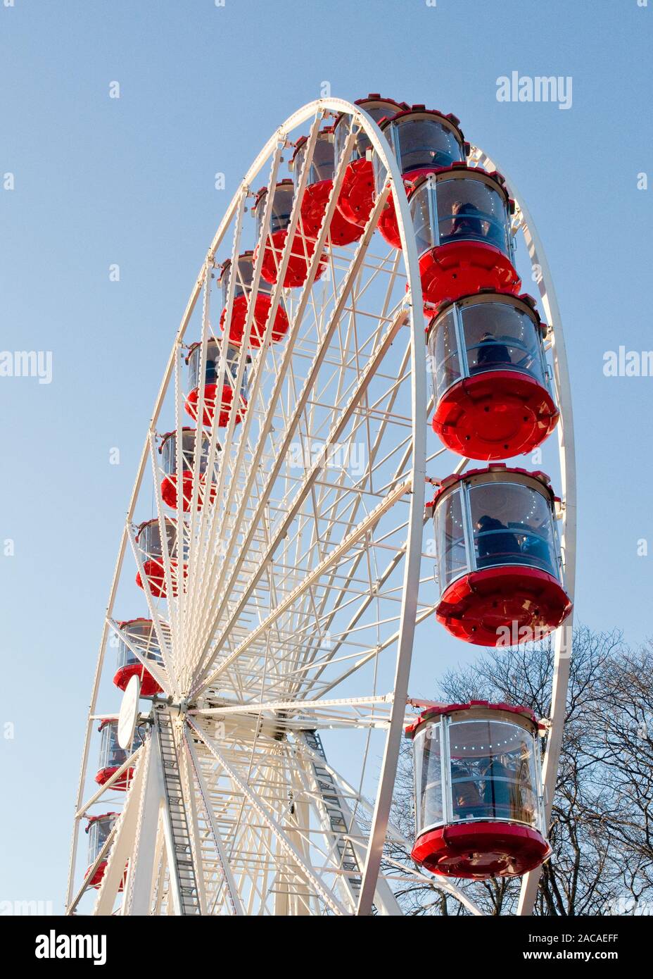 Big Wheel fairground ride. Edinburgh Christmas Market and Fair