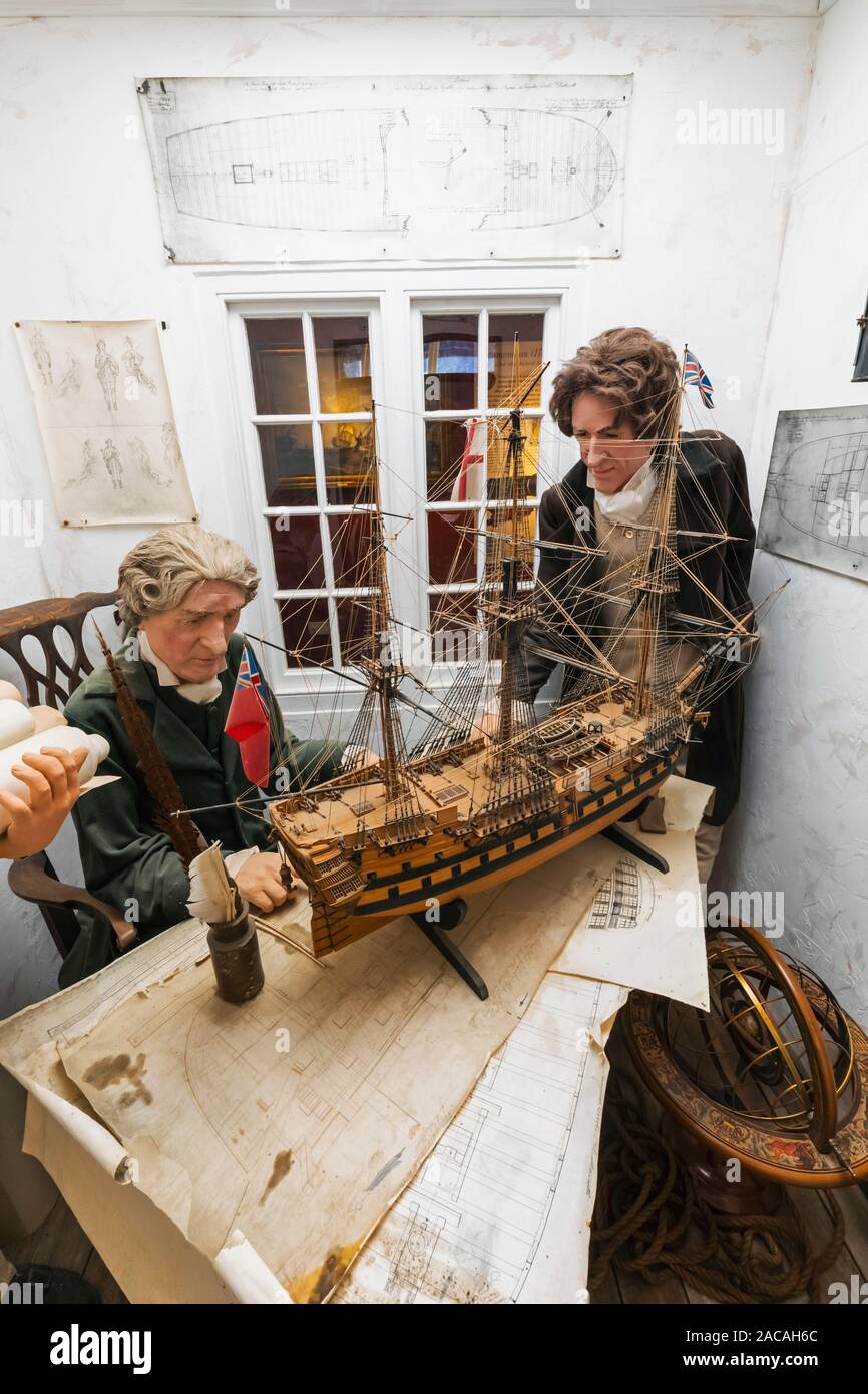 England, Hampshire, The New Forest, Buckler's Hard 18th century Ship