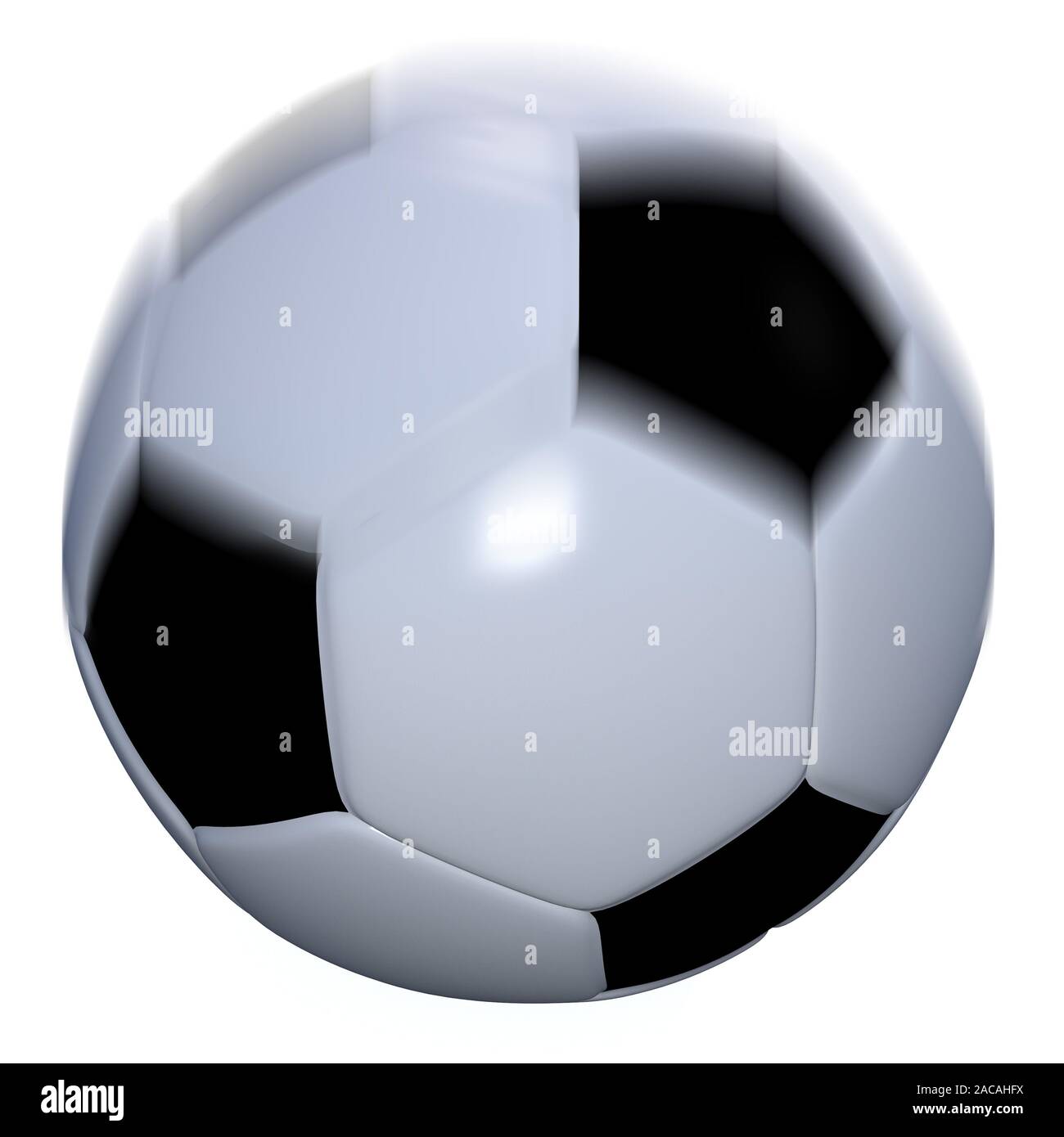 soccer ball at speed Stock Photo Alamy