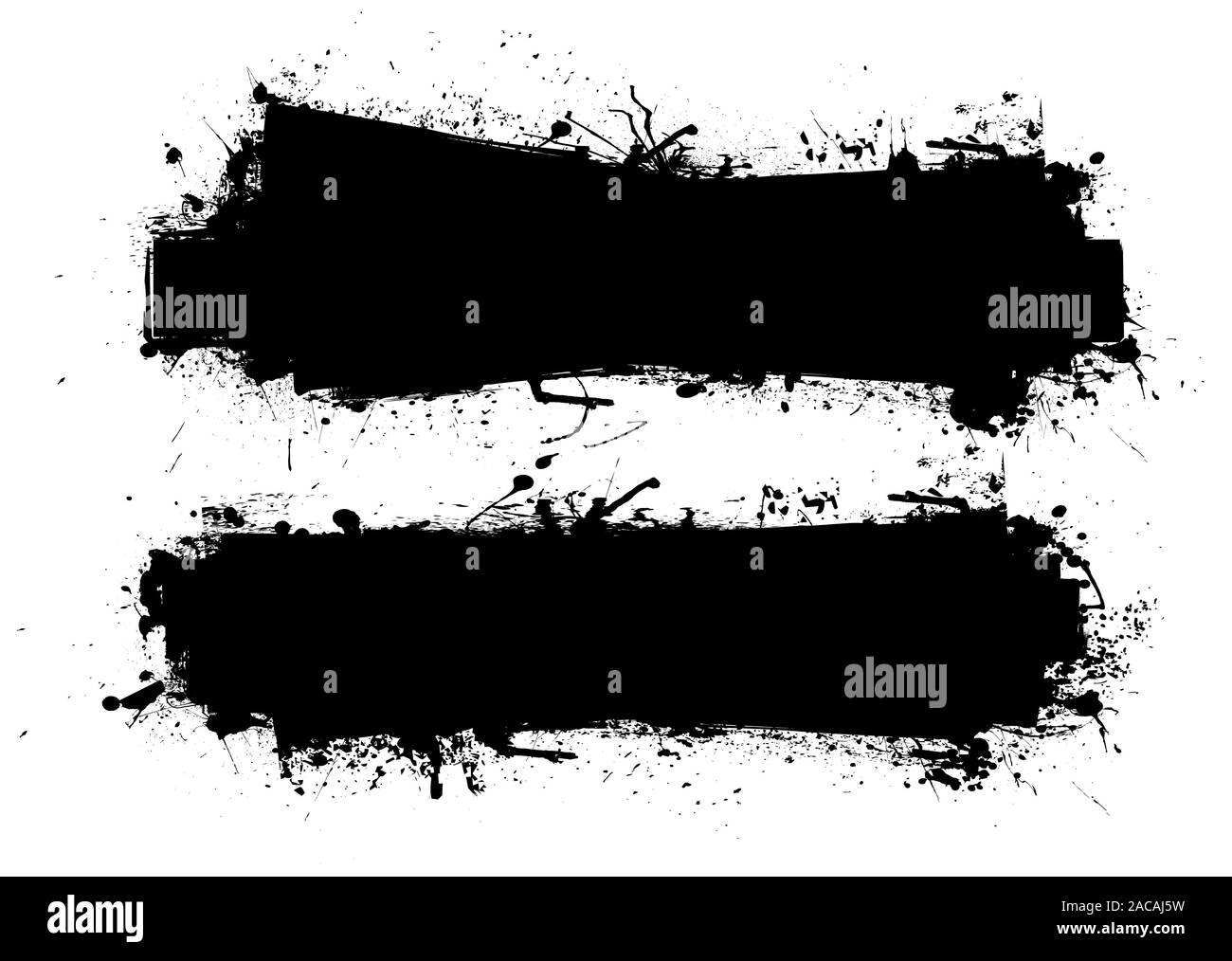grunge ink banner black Stock Photo Alamy