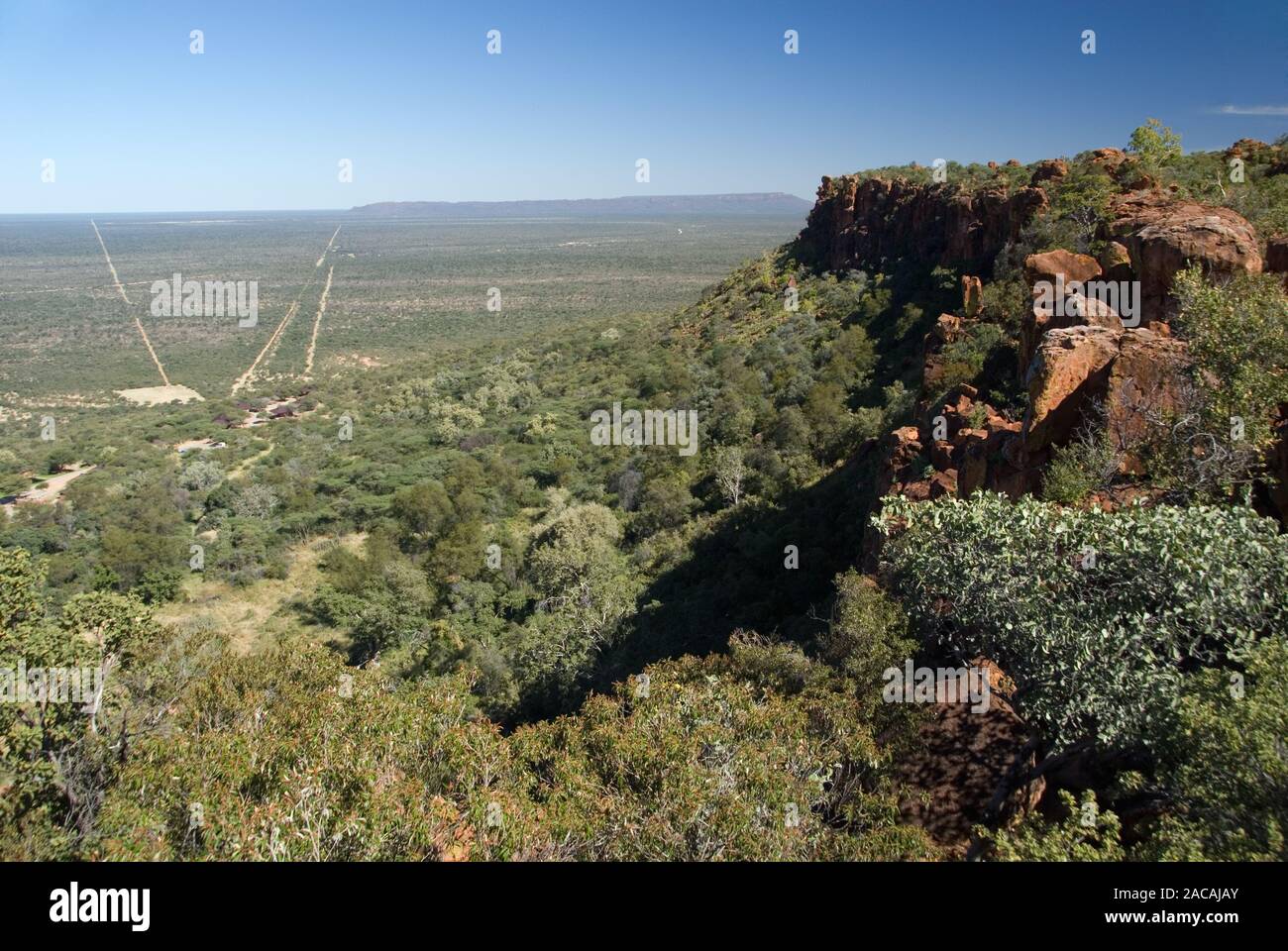 View from Waterberg Plateau Stock Photo