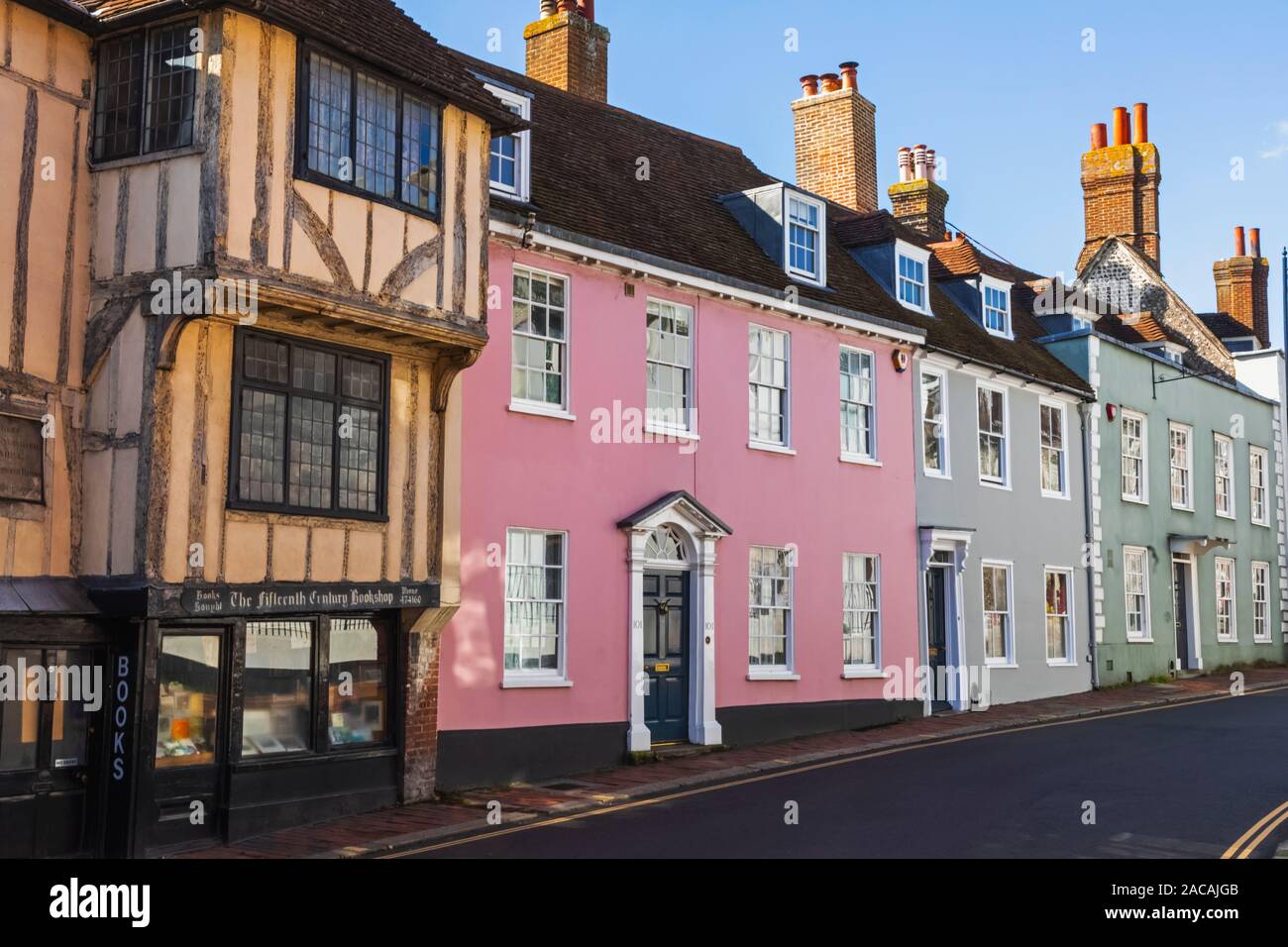 East sussex high street lewes england united kingdom hires stock