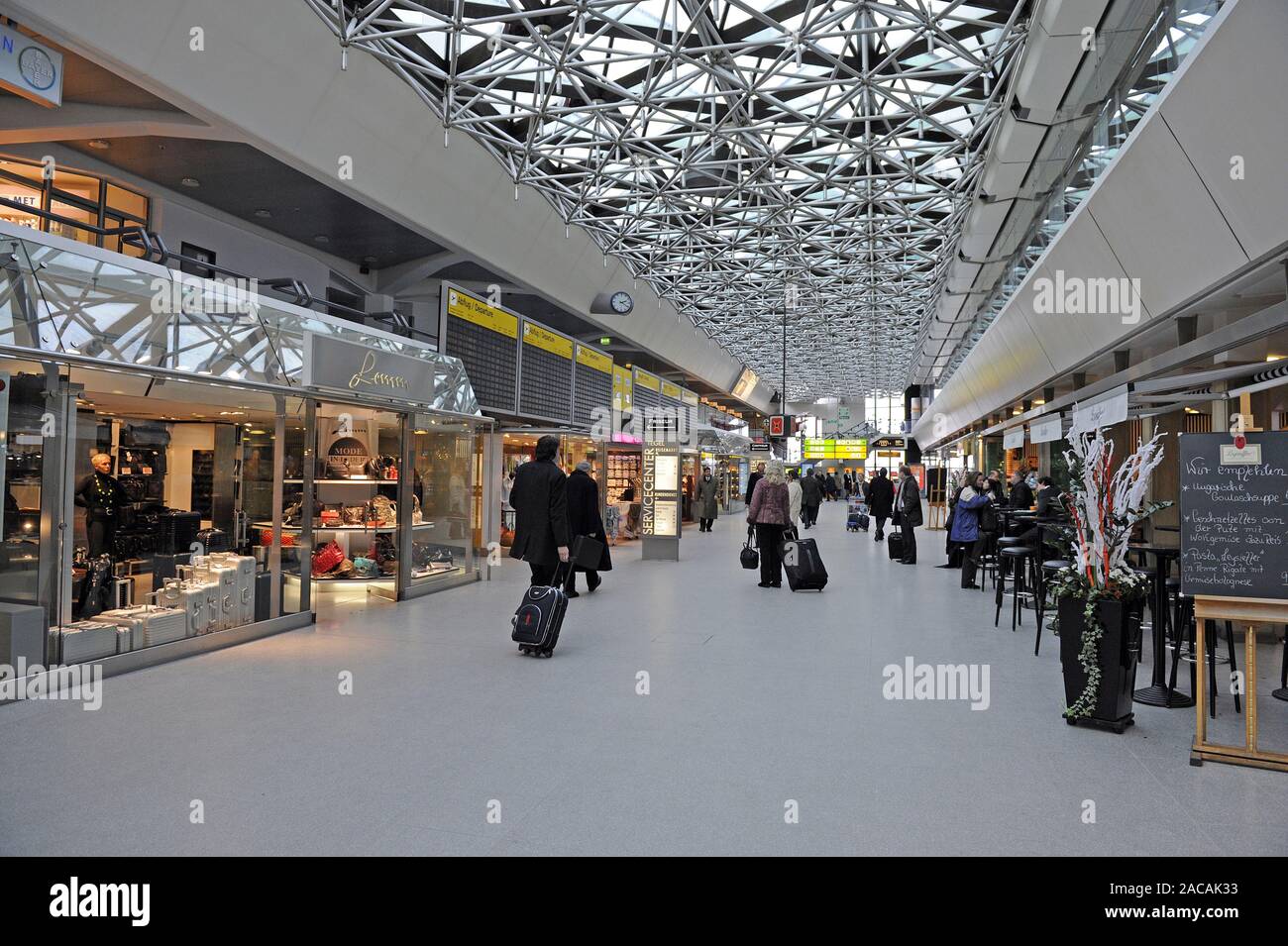 Main hall of Berlin Tegel Airport, Berlin, Germany Stock Photo
