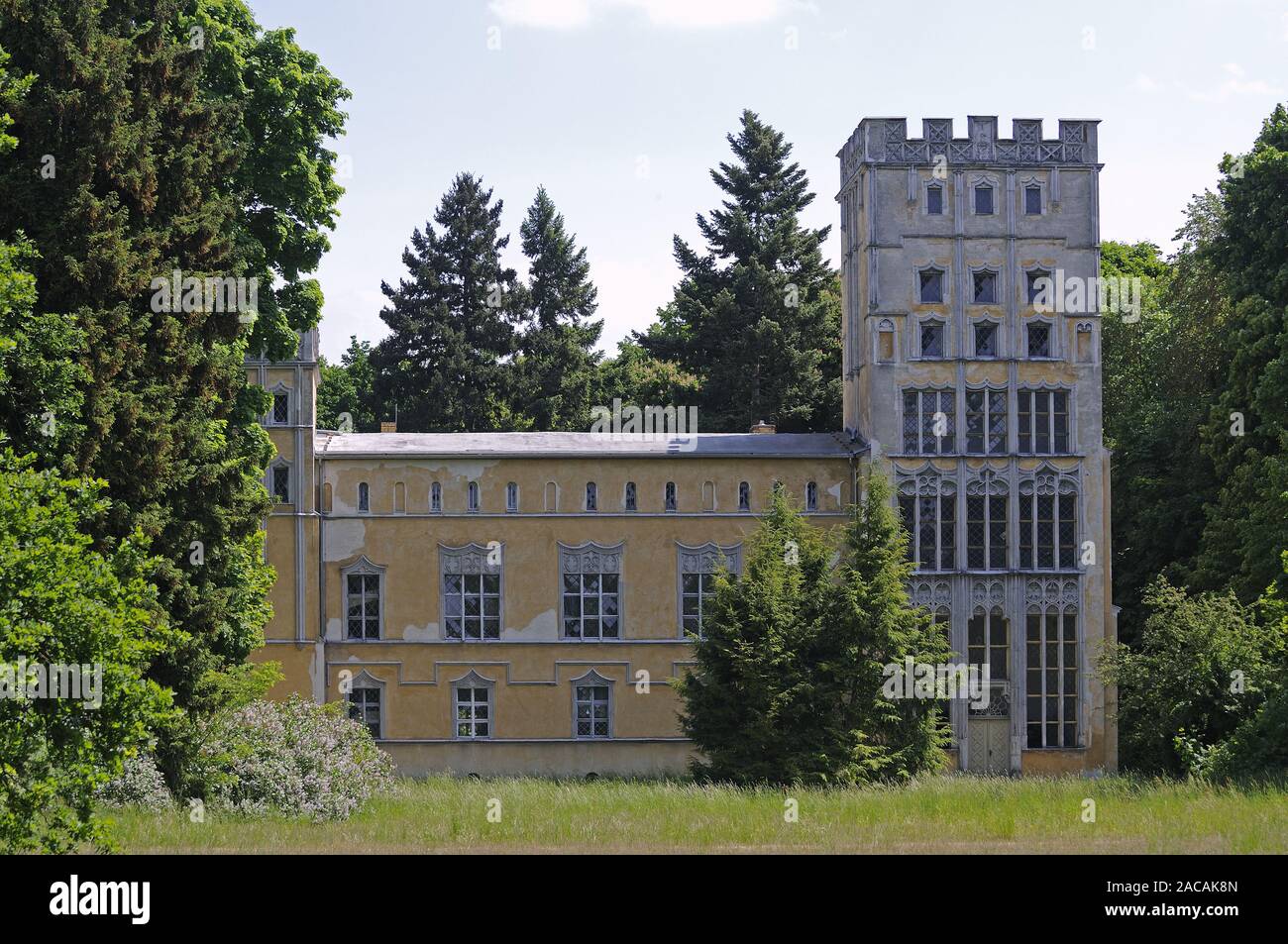 Cavalier house from 1803/04 on the Pfaueninsel, Berlin Stock Photo Alamy