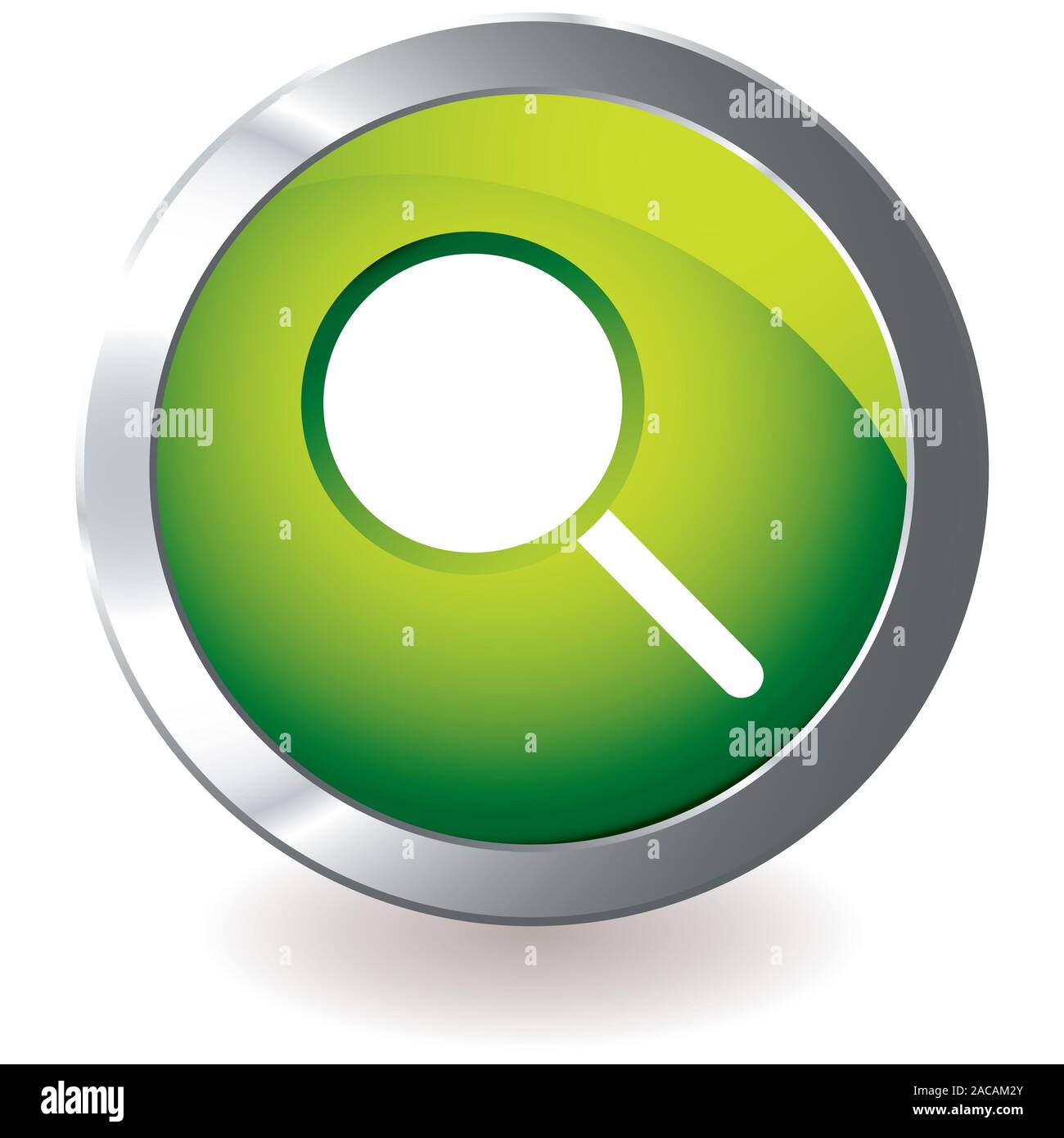 green icon magnifying Stock Photo