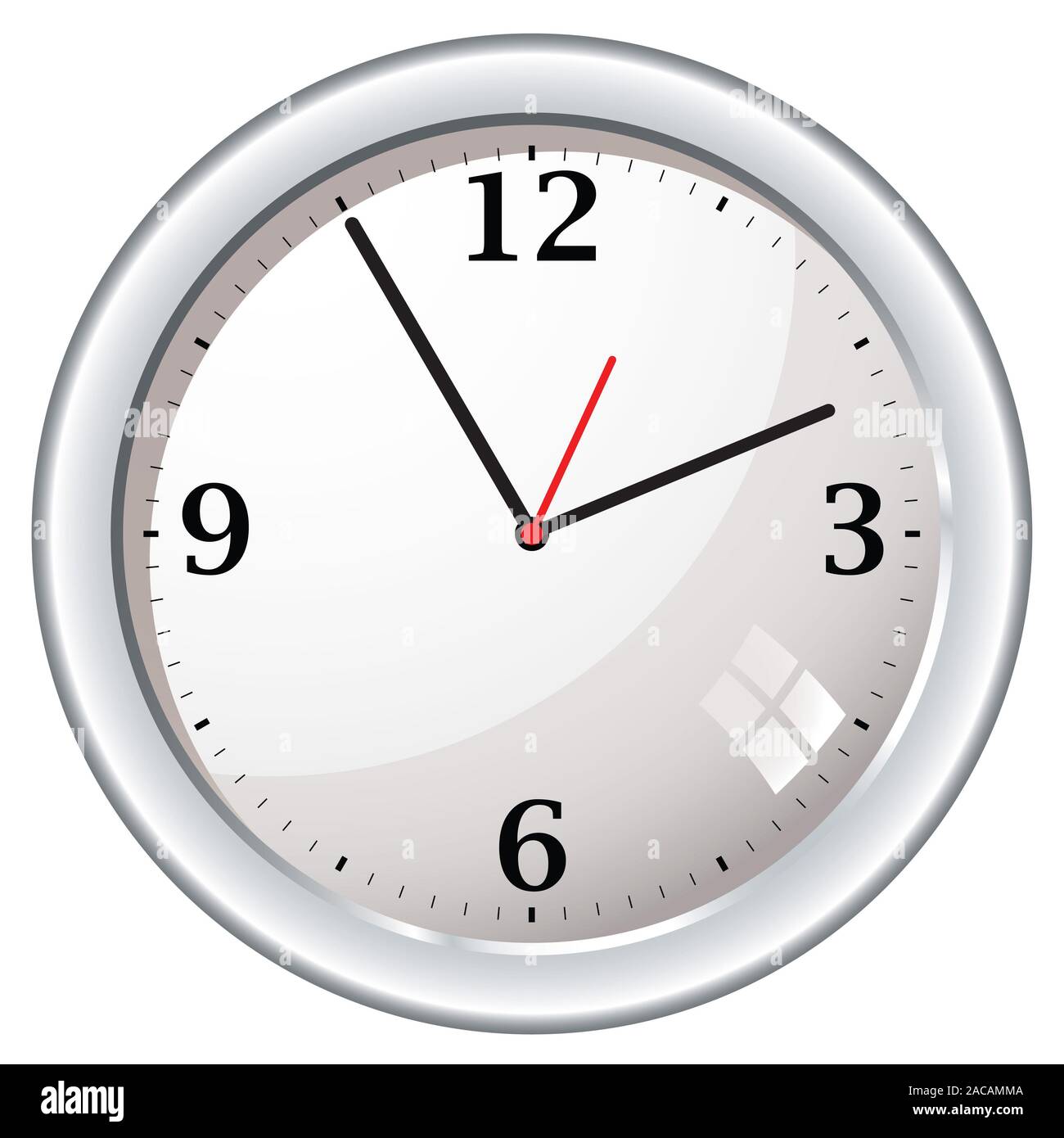 modern retro wall clock Stock Photo Alamy