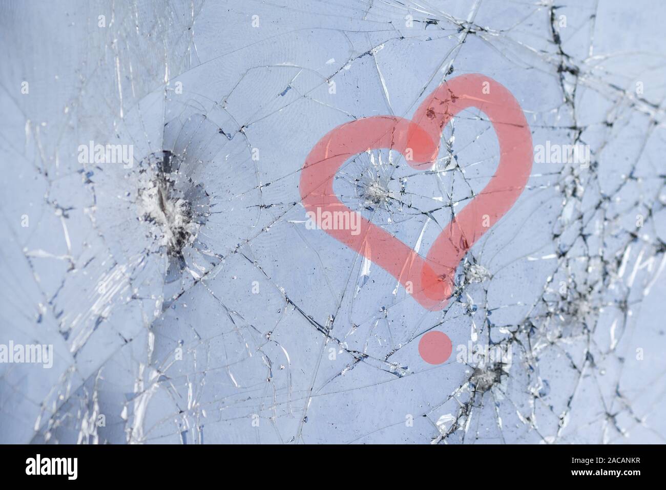 Broken glass heart Stock Photo by ©zimmytws 58734985
