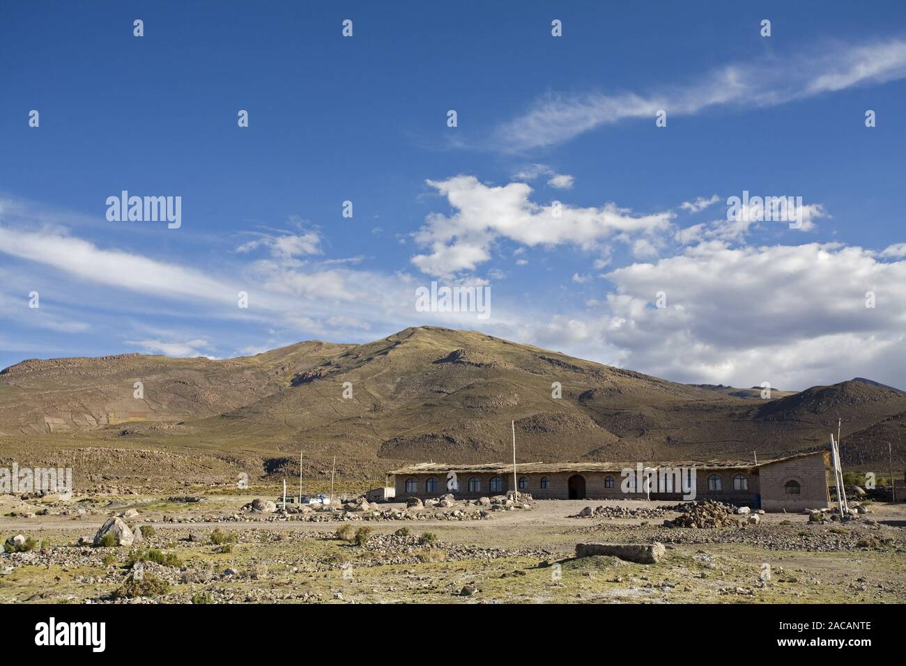 Salzhotel Marith en Atulcha, Bolivien, Altiplano, Suedamerika, Salt hotel Marith en Atulcha, Altiplano, Bolivia, South America Stock Photo