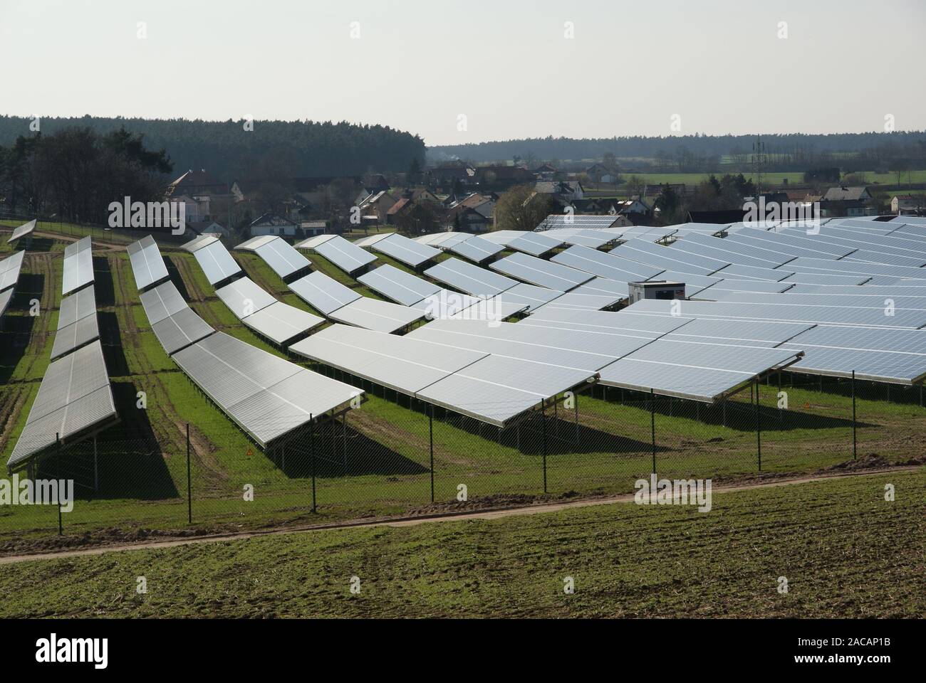 Solar system, photovoltaics Stock Photo