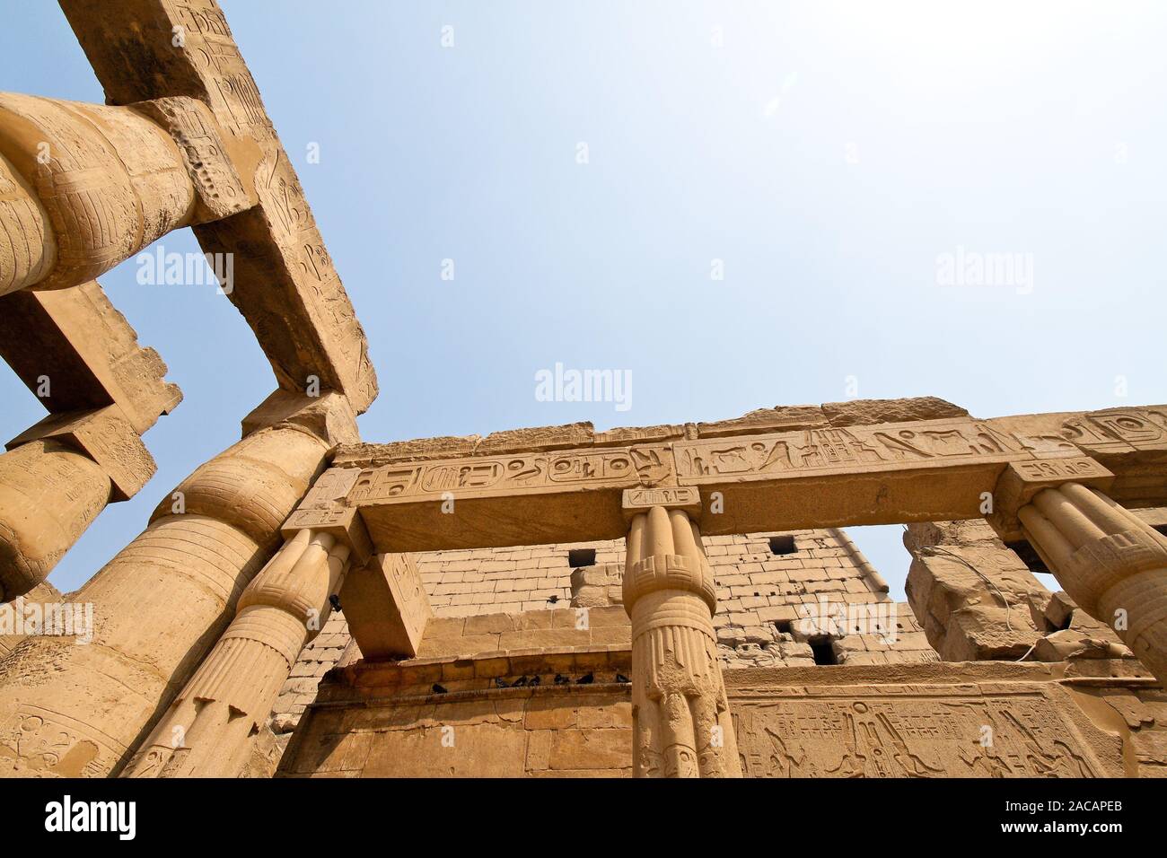 Egypt, Luxor, Amun Temple of Luxor Stock Photo - Alamy