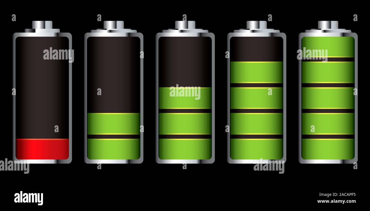 Battery Charge Section Stock Photo Alamy