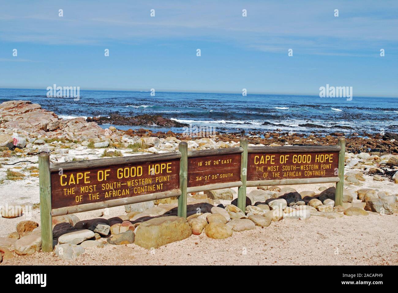 Cape of Good Hope, sign, South Africa, Africa Stock Photo