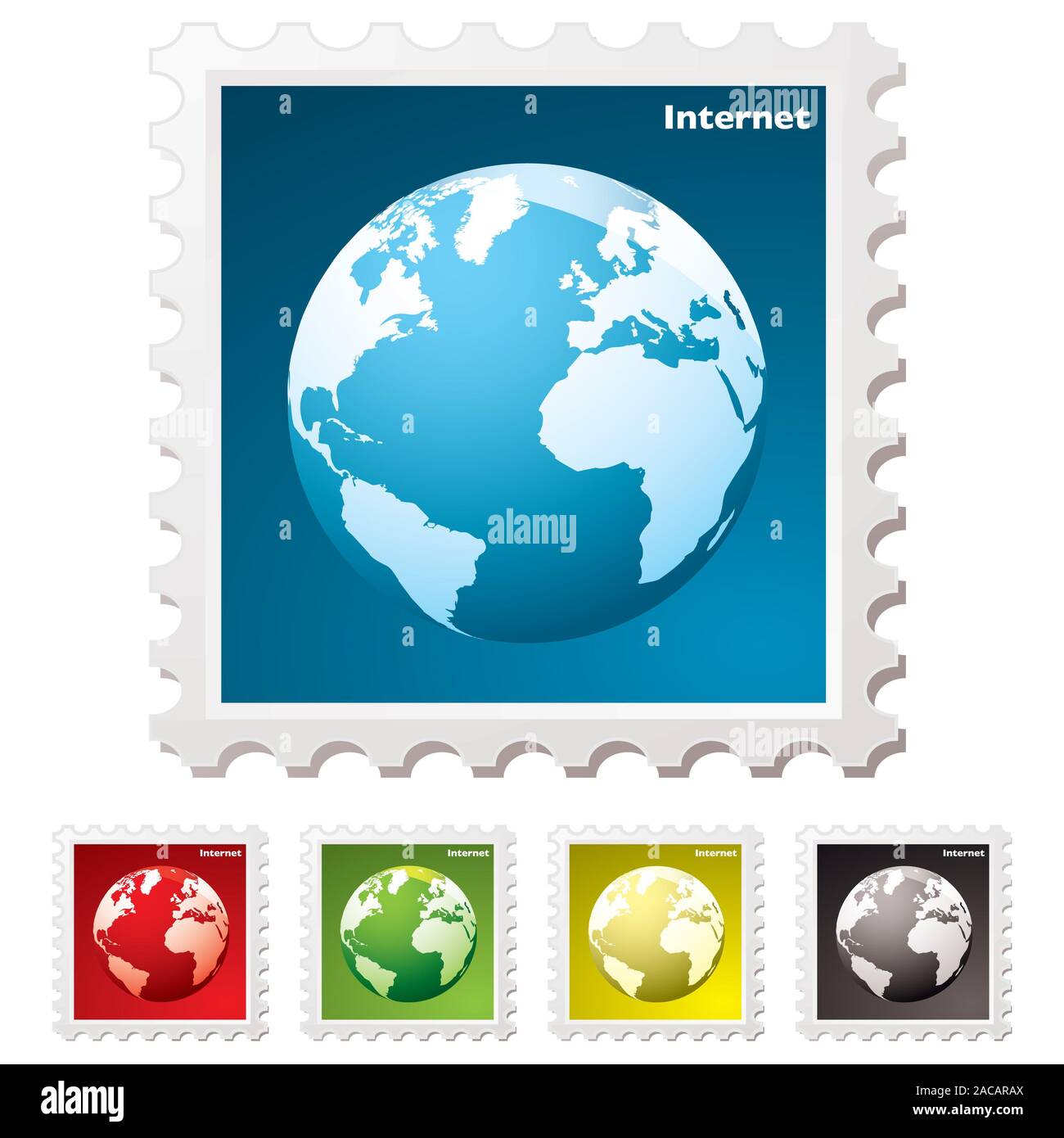 world stamp Stock Photo Alamy