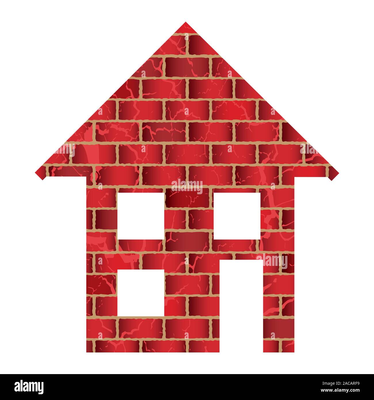 red brick house Stock Photo