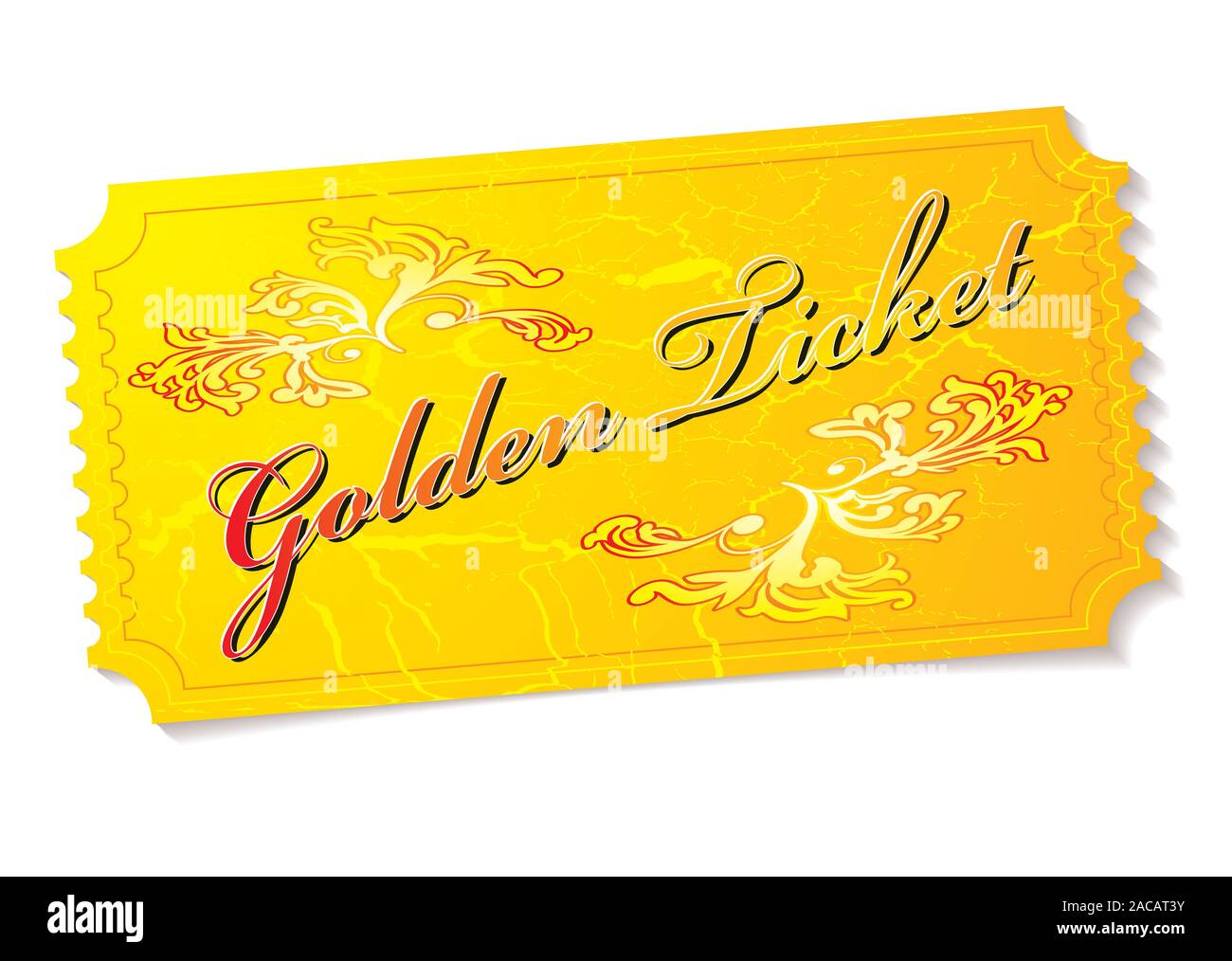 golden ticket Stock Photo Alamy