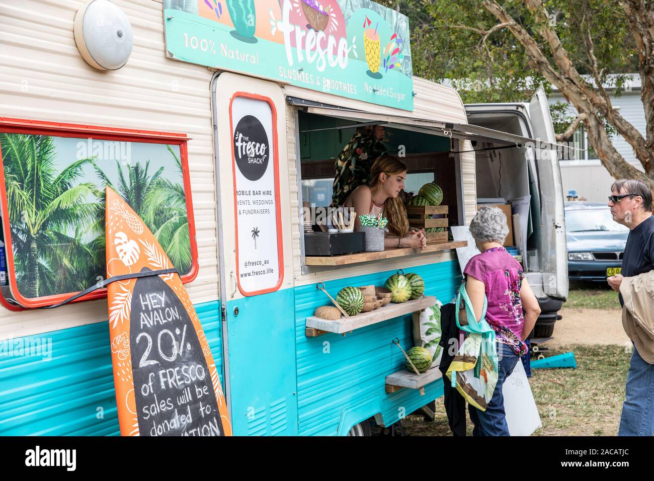 Food Truck Caravan Stock Photos Food Truck Caravan Stock