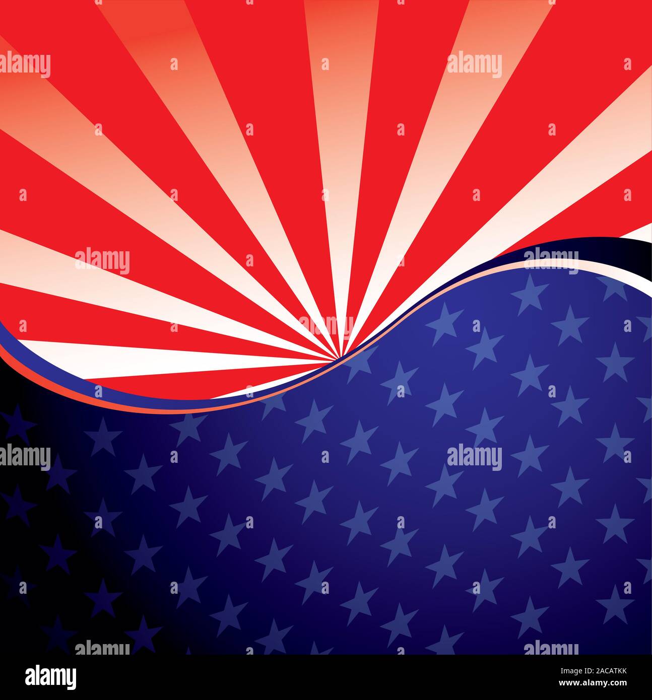 USA radiate background Stock Photo