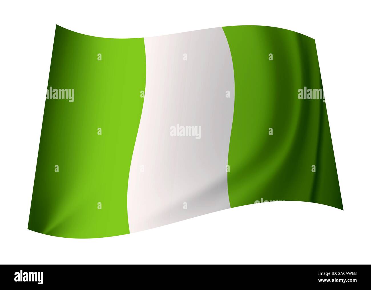 Nigerian flag green white hires stock photography and images Alamy