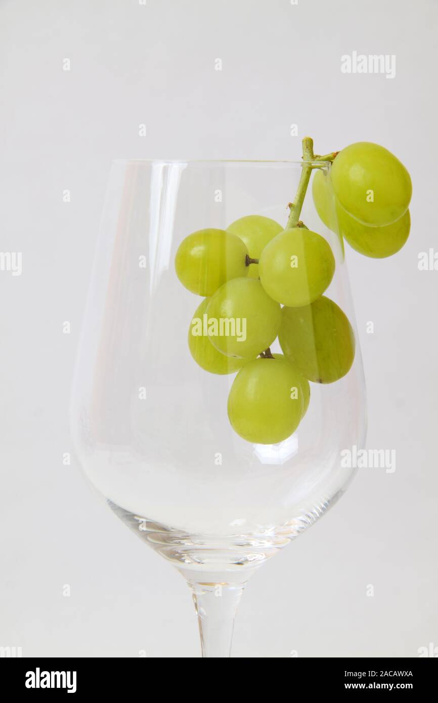 Grapes in the glass Stock Photo Alamy