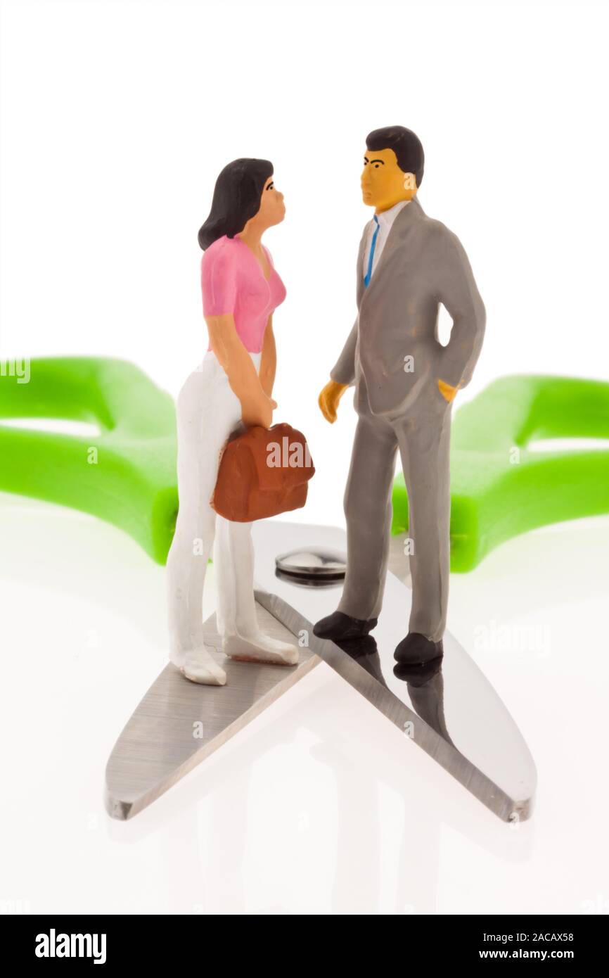 Difference Income Man Woman Stock Photo