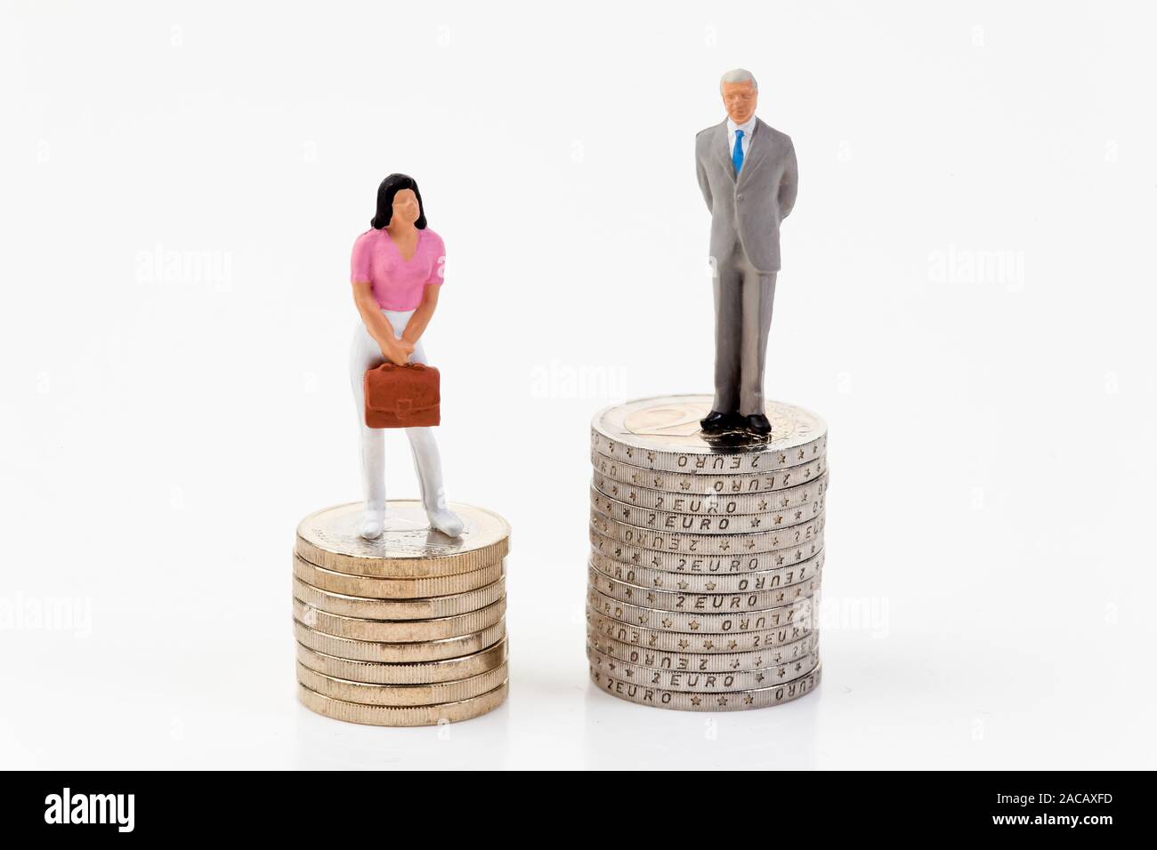 Equal pay differences Stock Photo