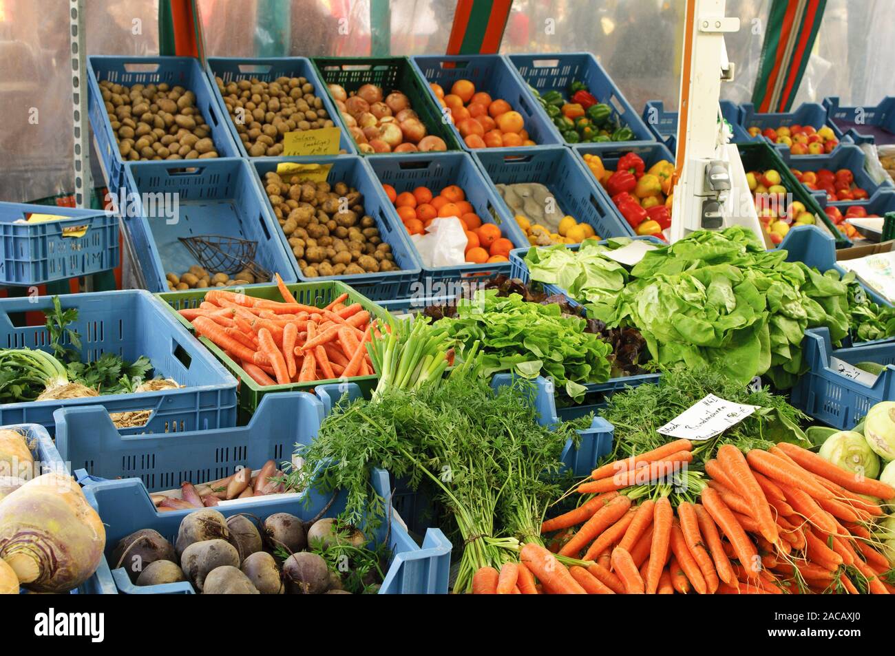 market stall Stock Photo