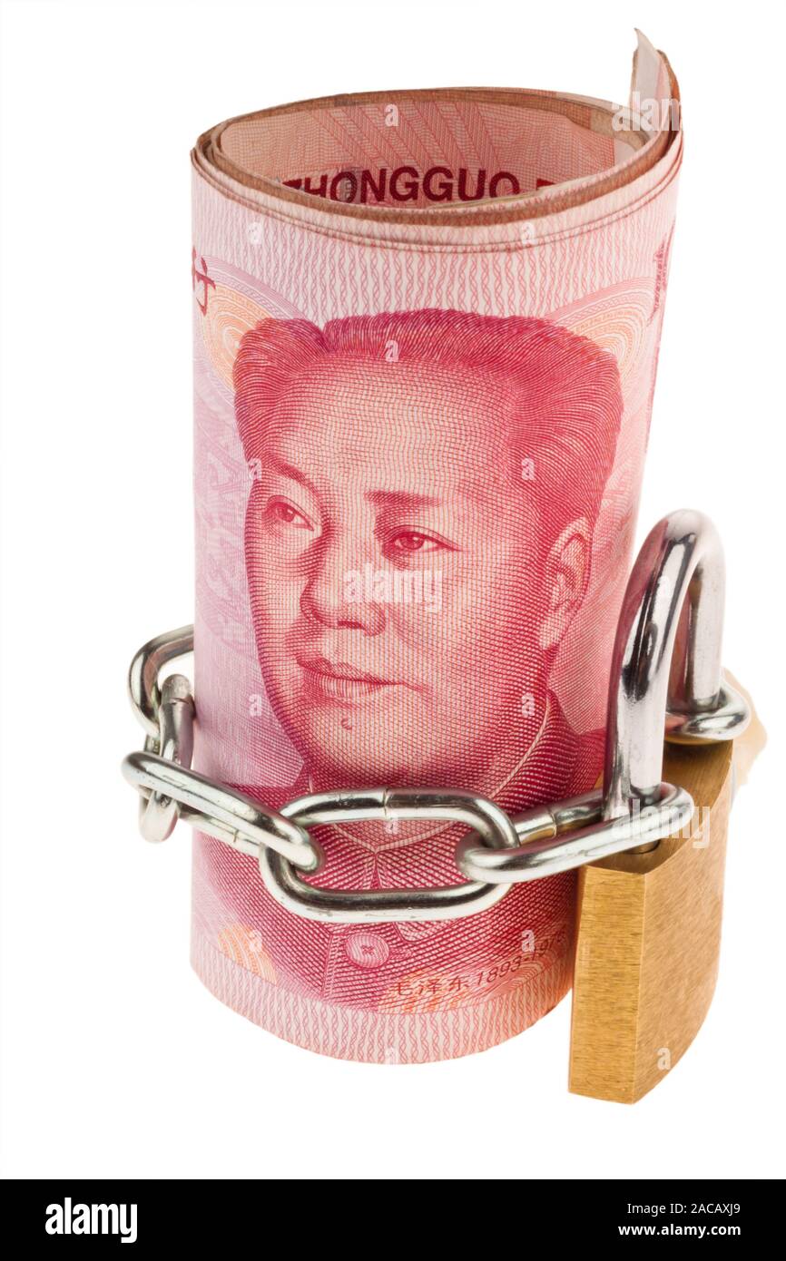 Yuan and castle Stock Photo