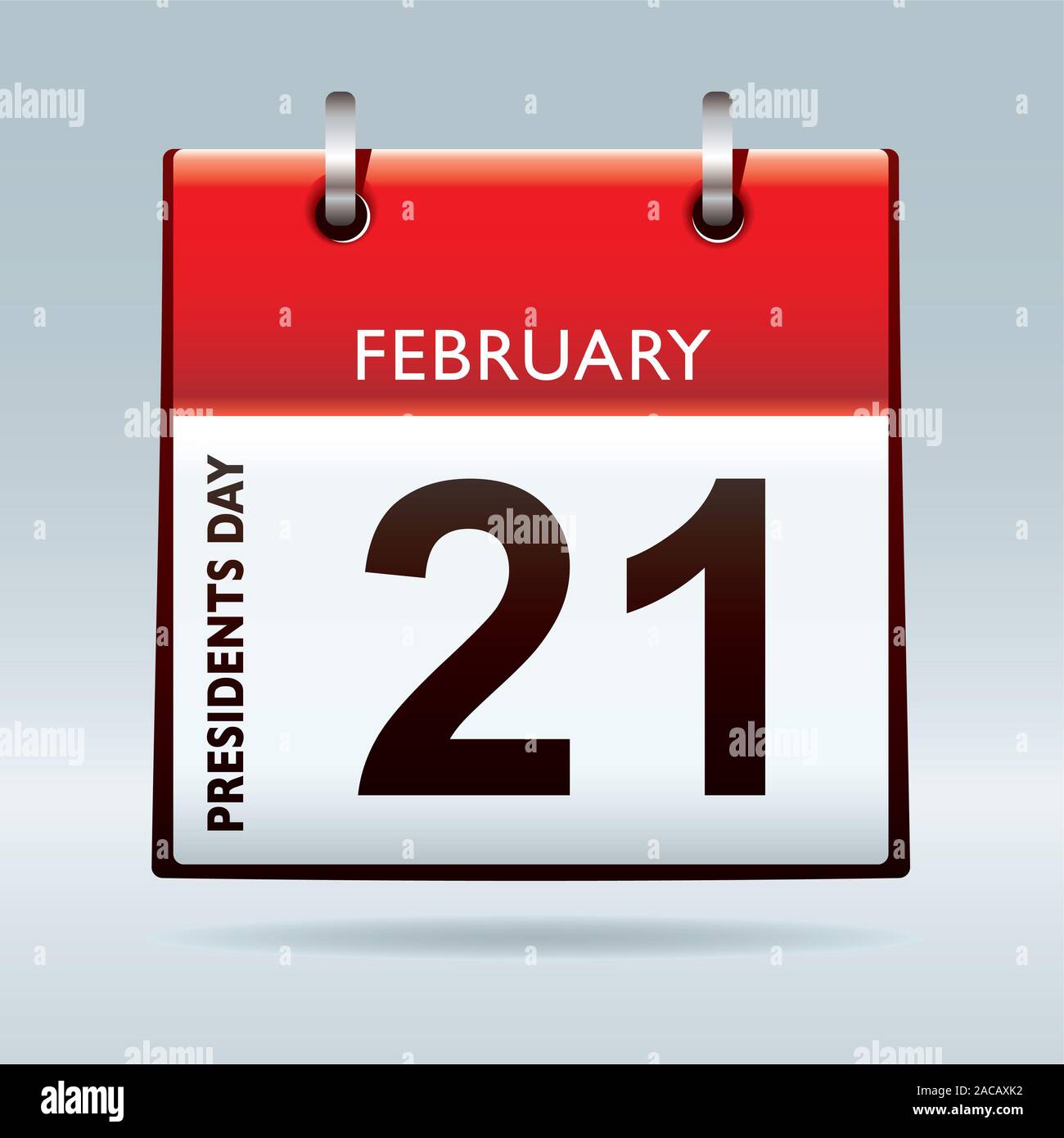 Presidents day calendar Stock Photo Alamy