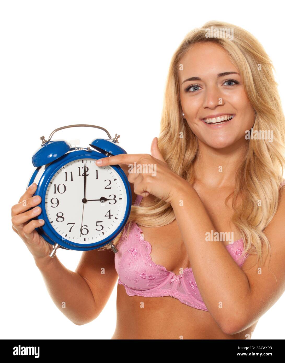 Time change, clock change winter summer time Stock Photo