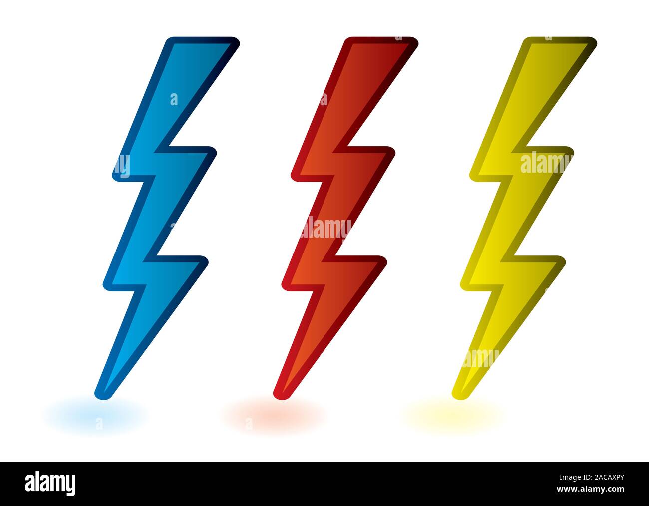 Lightning bolts Stock Photo