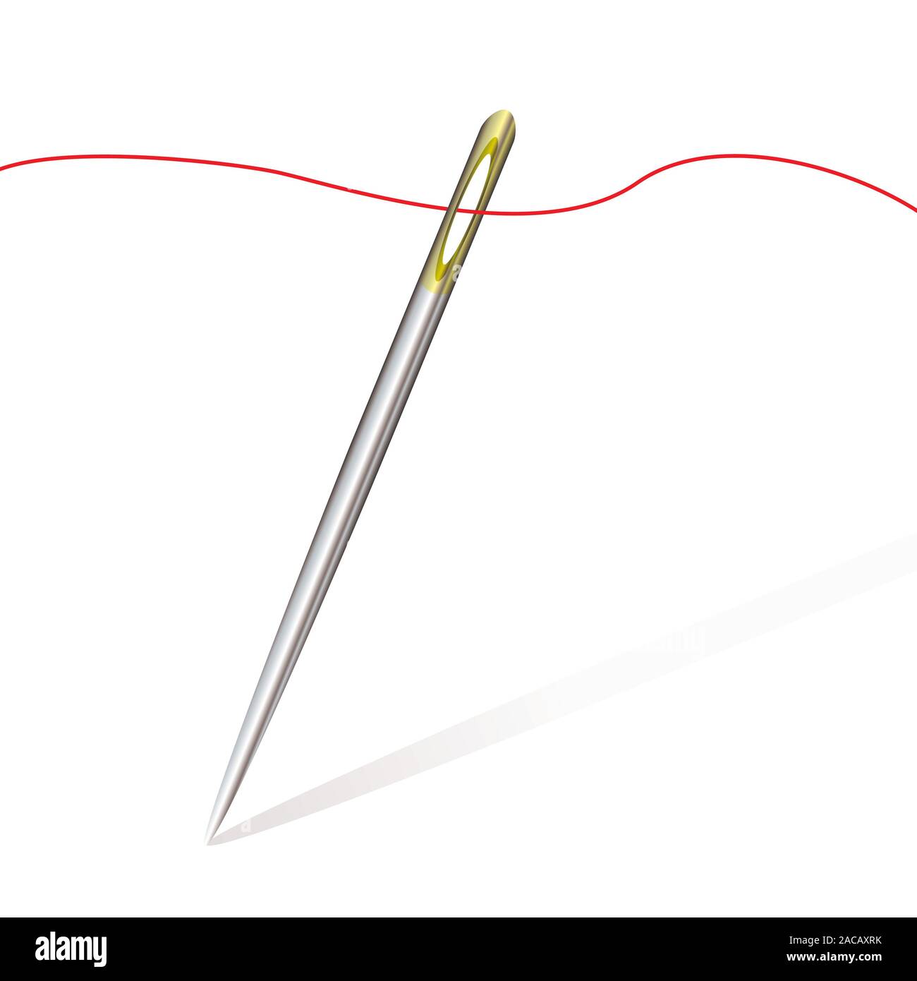 sew needle thread Stock Photo Alamy