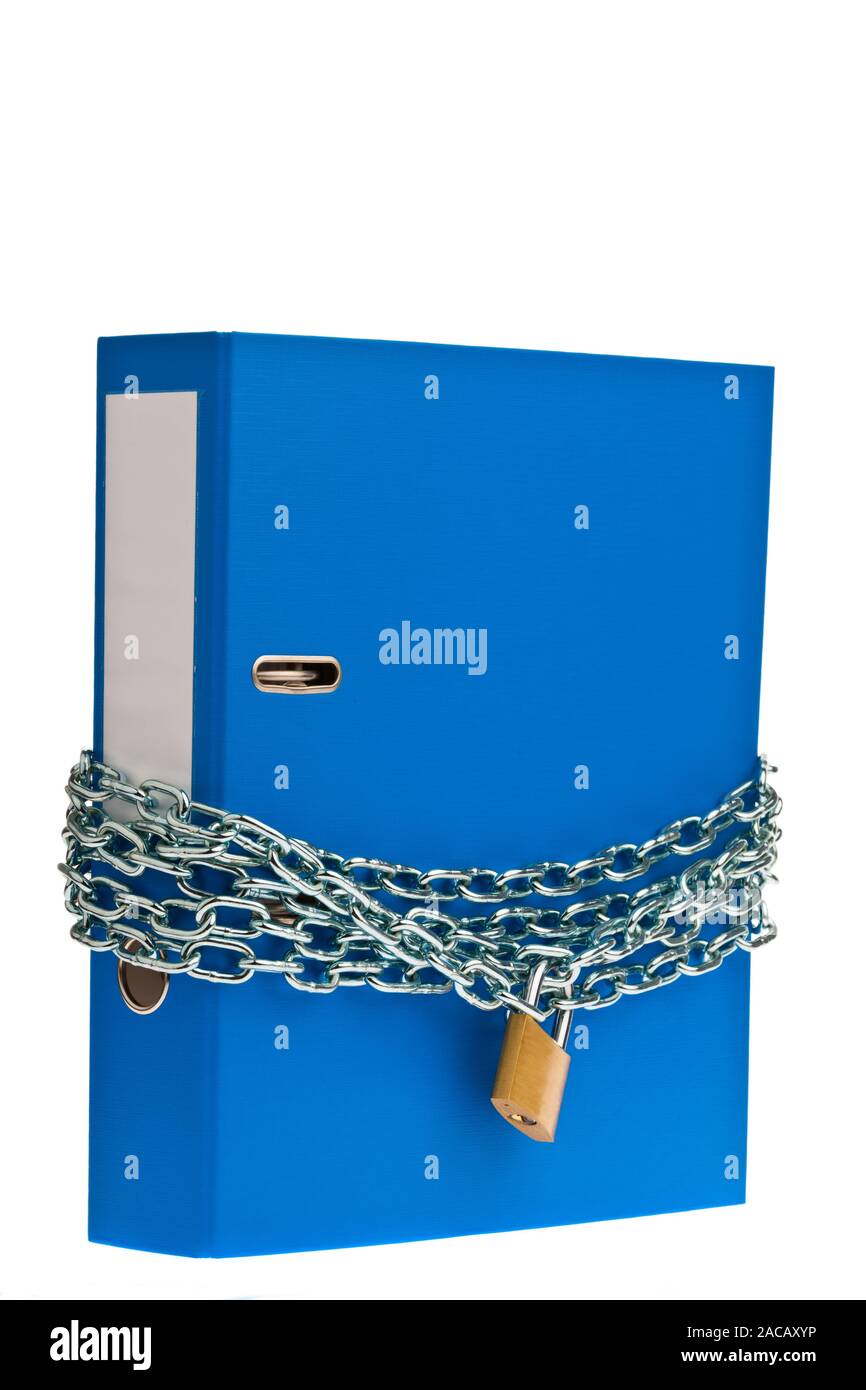 File closed with chain Stock Photo Alamy