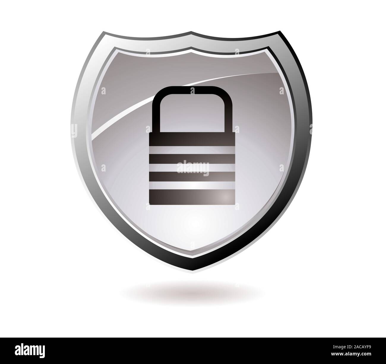 Secure shield Stock Photo