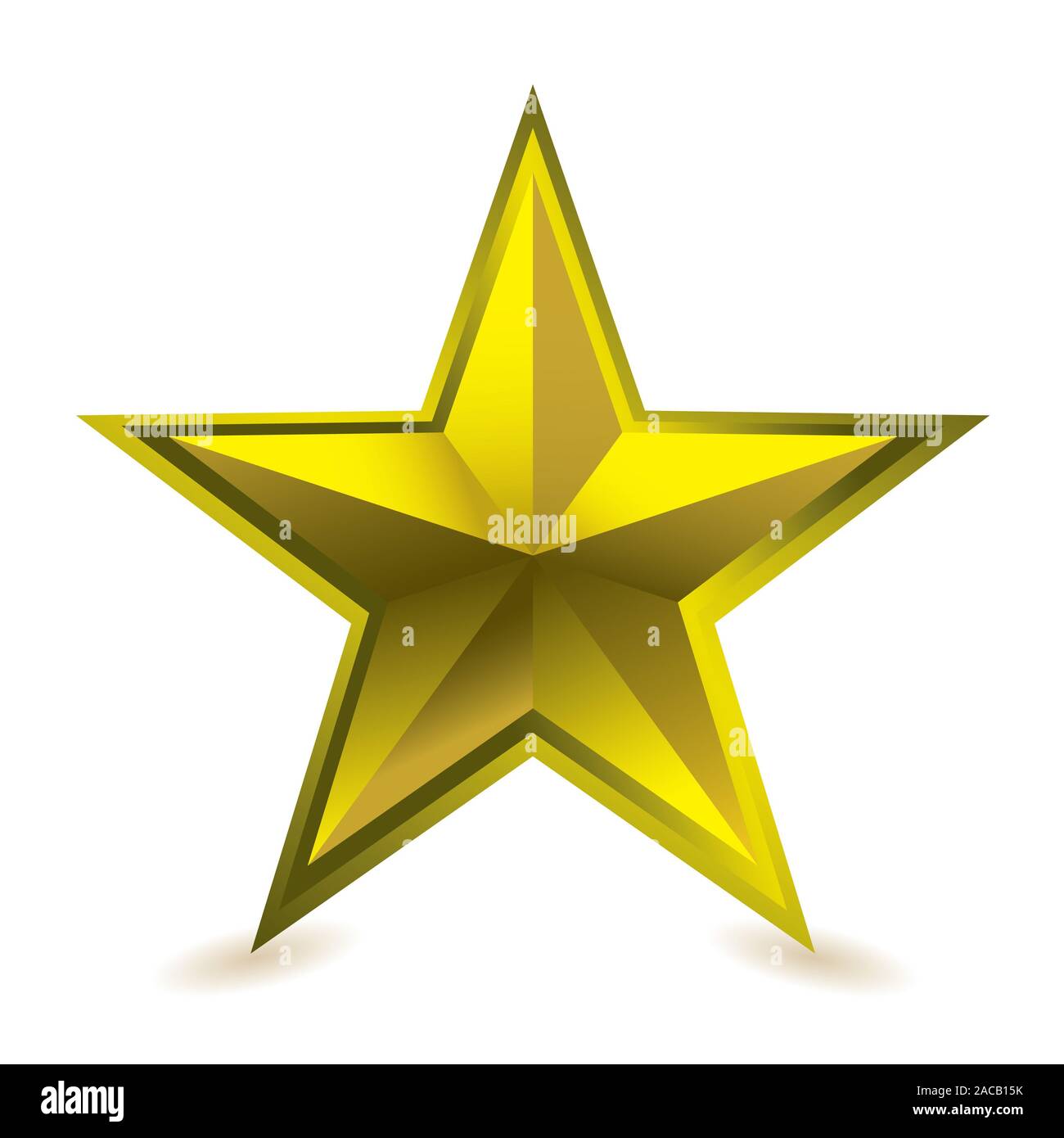 Gold star award Stock Photo