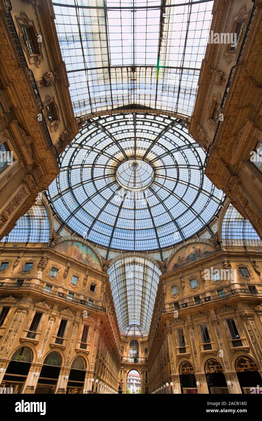 Vittorio Emanuele Gallery in Mailand Stock Photo