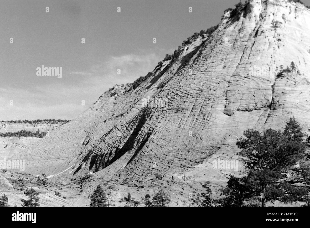 Unterwegs im Grenzgebiet Utah-Arizona bei Kanab, Zion Nationalpark, 1968. Roadtrip around the Utah-Arizona borderline in the Kanab area, Zion National Park, 1968. Stock Photo