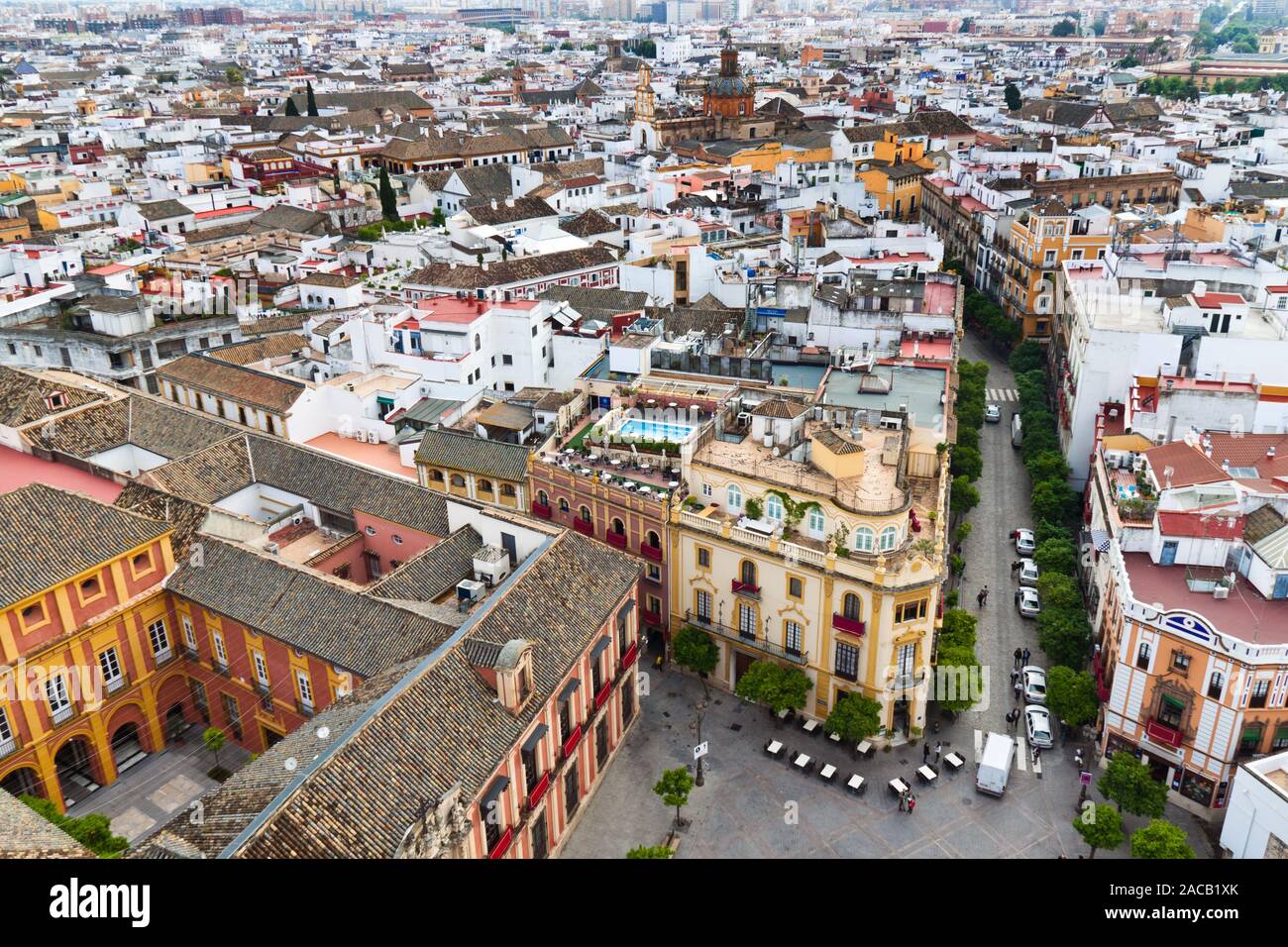 Spain Sevilla City View Stock Photo Alamy