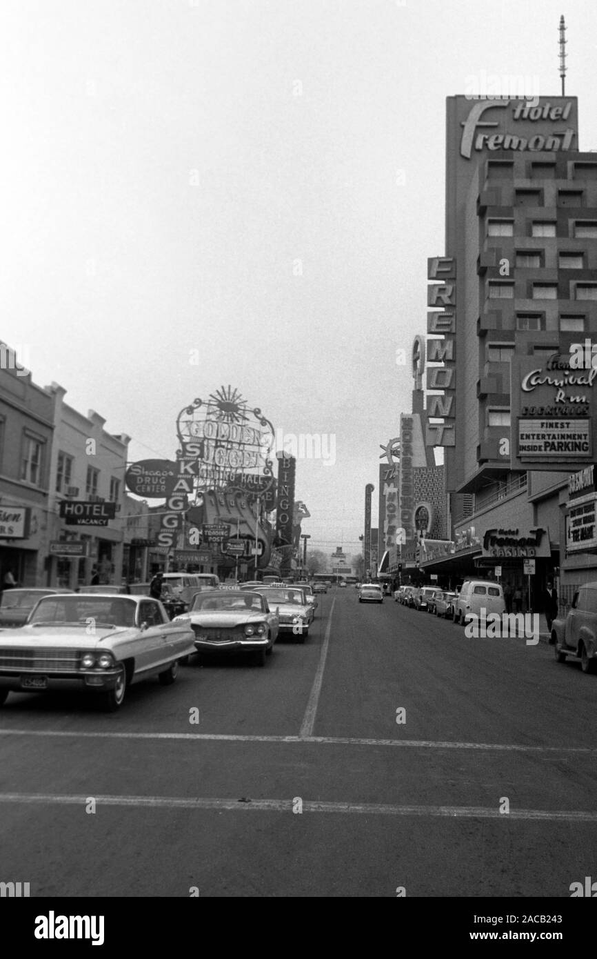 Zu Besuch in Las Vegas, 1962. Visiting Las Vegas, 1962. Stock Photo