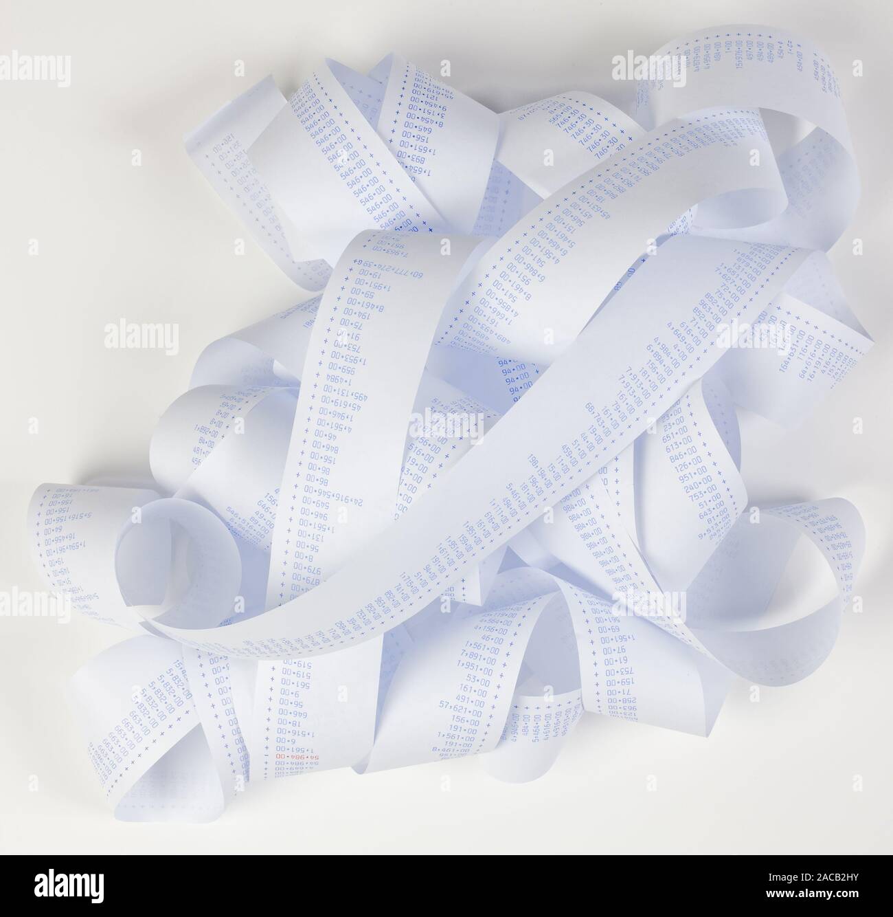 arithmetic strips with numbers Stock Photo