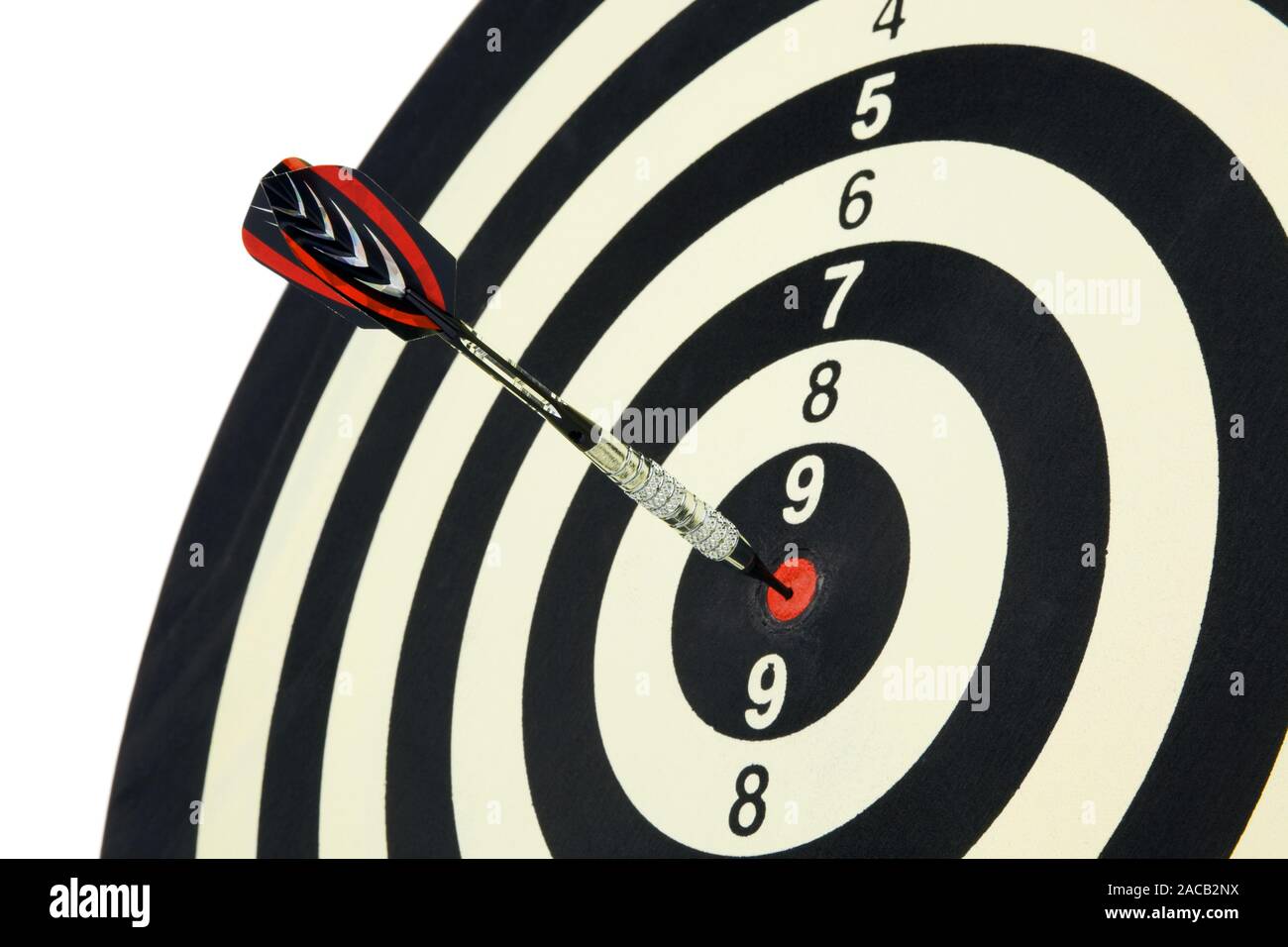 Arrow game with throwing arrow Stock Photo Alamy