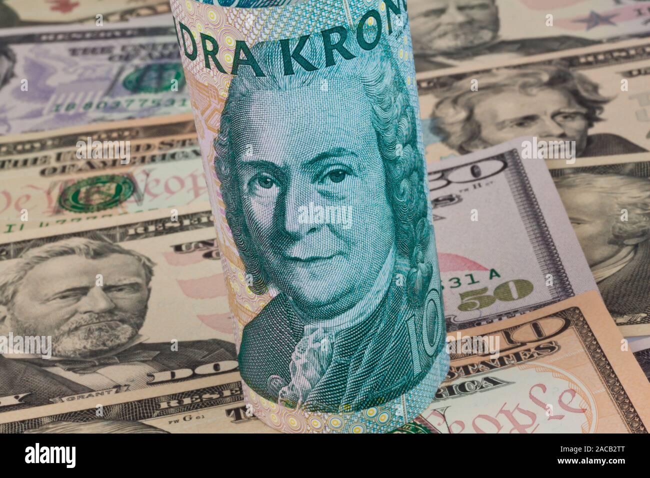 Swedish kronor. dollar Stock Photo Alamy