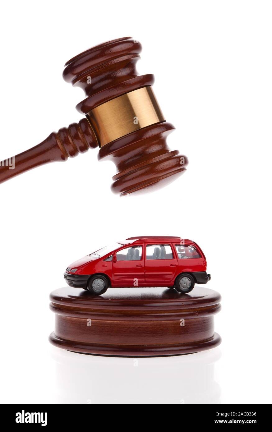 Car will be auctioned. foreclosure Stock Photo