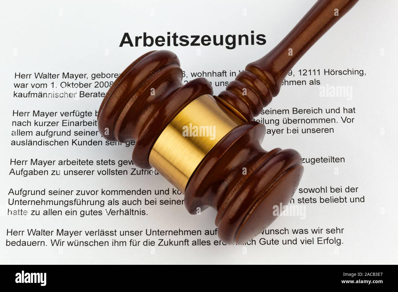 Job reference in German language Stock Photo Alamy