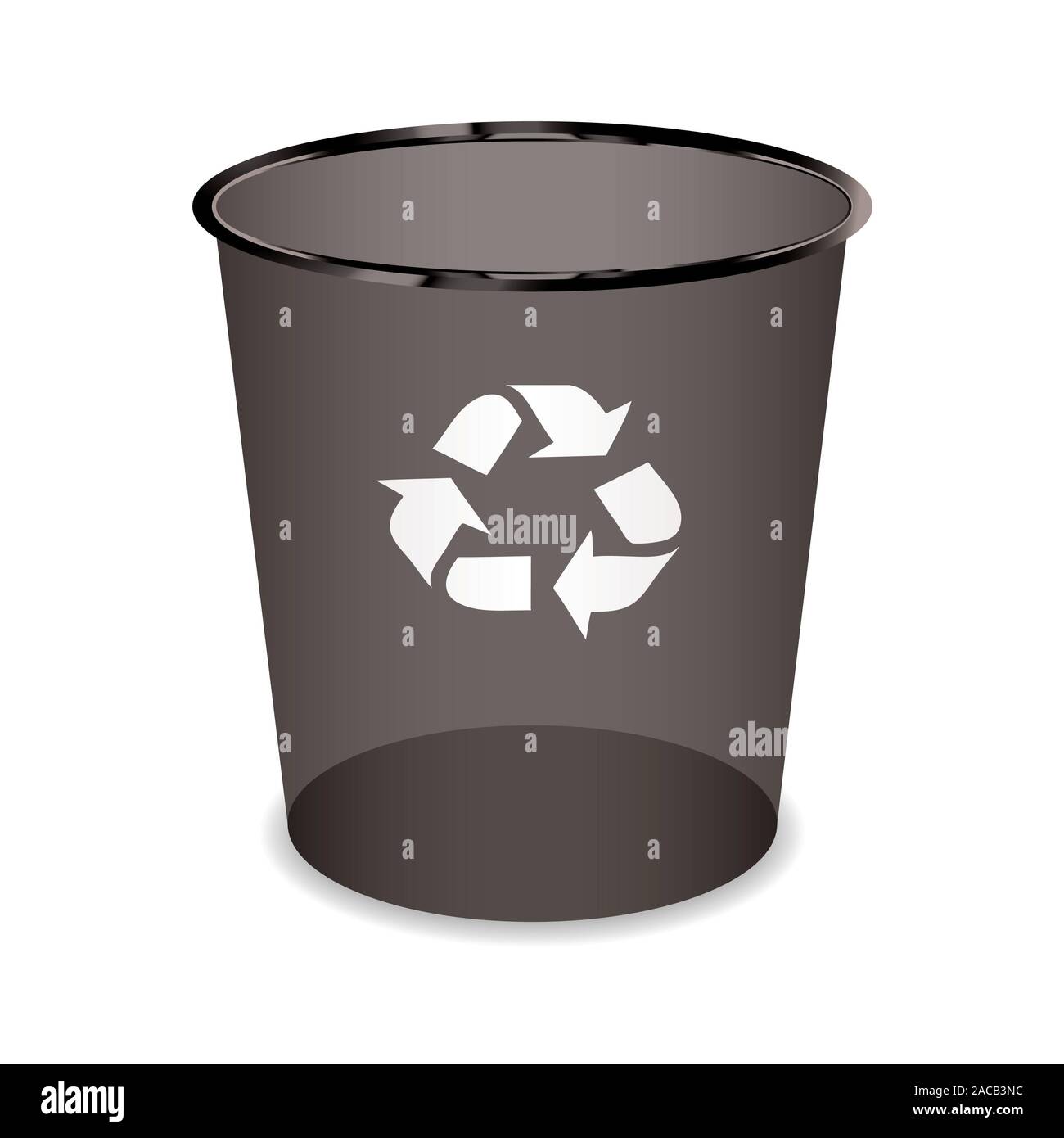 Black recycle can Stock Photo - Alamy