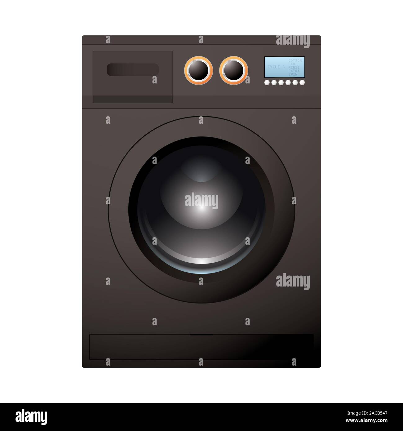 Black washing machine Stock Photo Alamy
